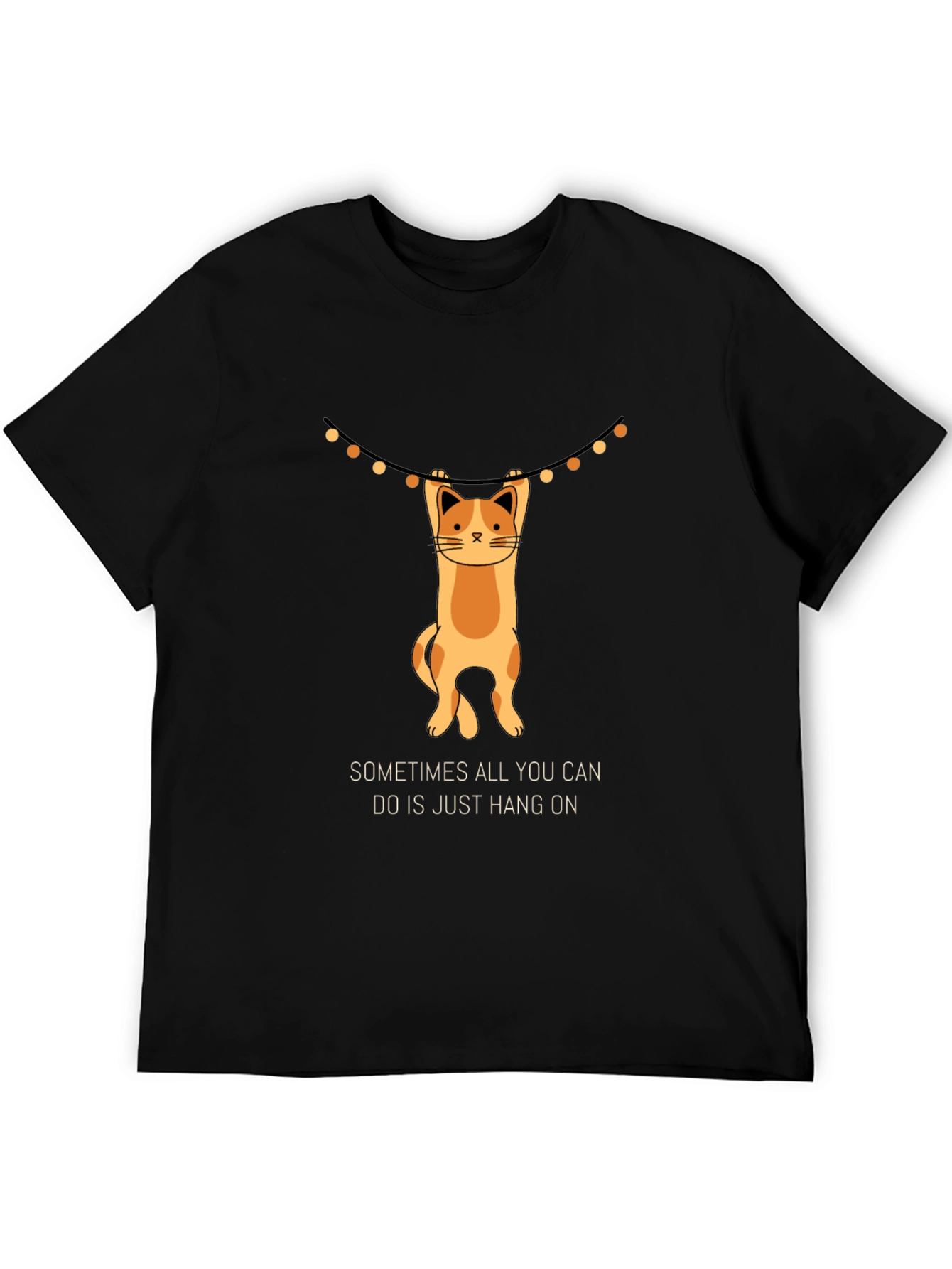 Hang On Cat T-Shirt - Funny Graphic Tee
