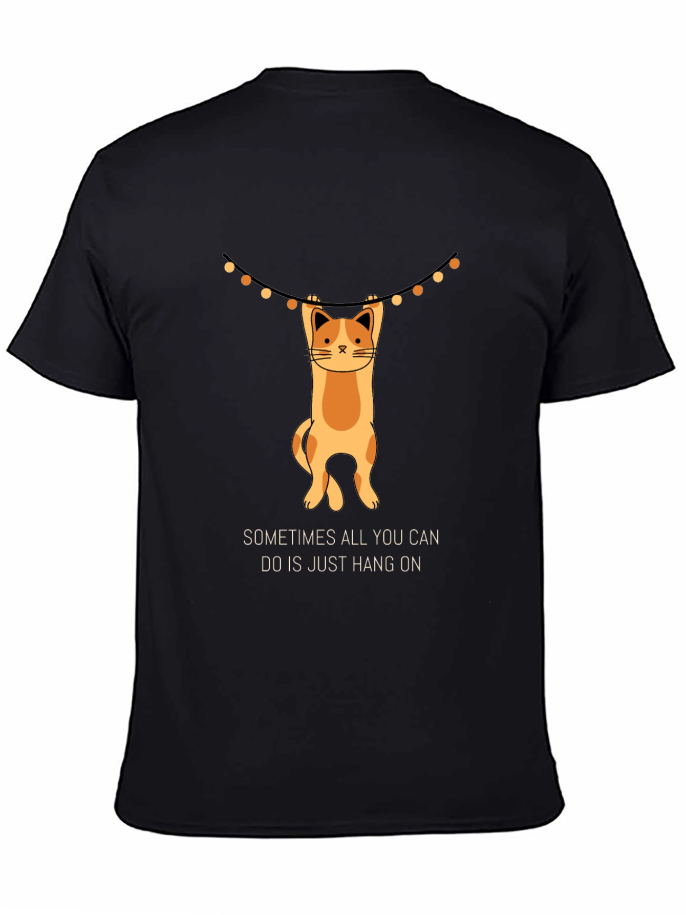 Hang On Cat T-Shirt - Funny Graphic Tee