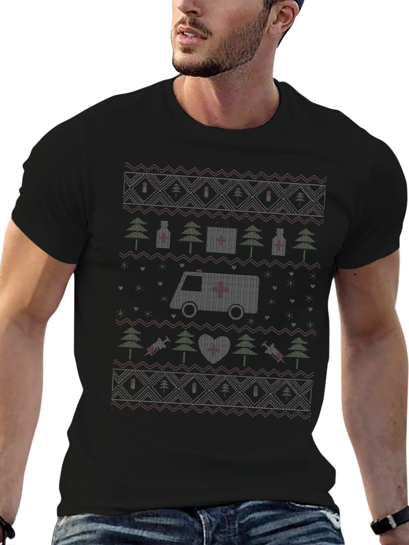 Medical Christmas Ugly Sweater T-Shirt