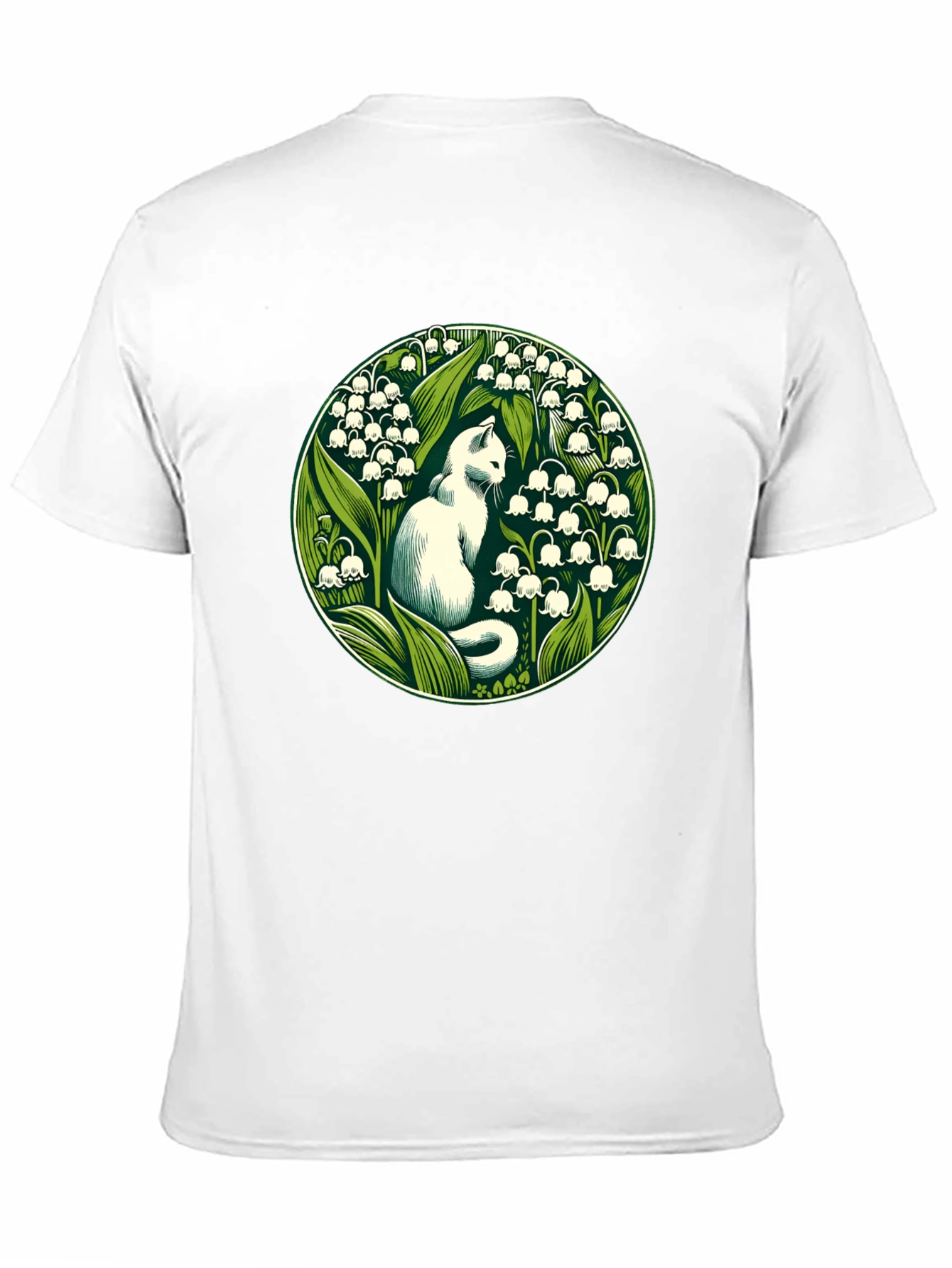 Cat & Lily of the Valley Graphic Tee