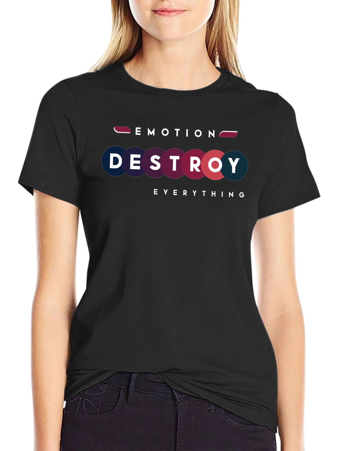 Emotion Destroy Everything Black T-Shirt