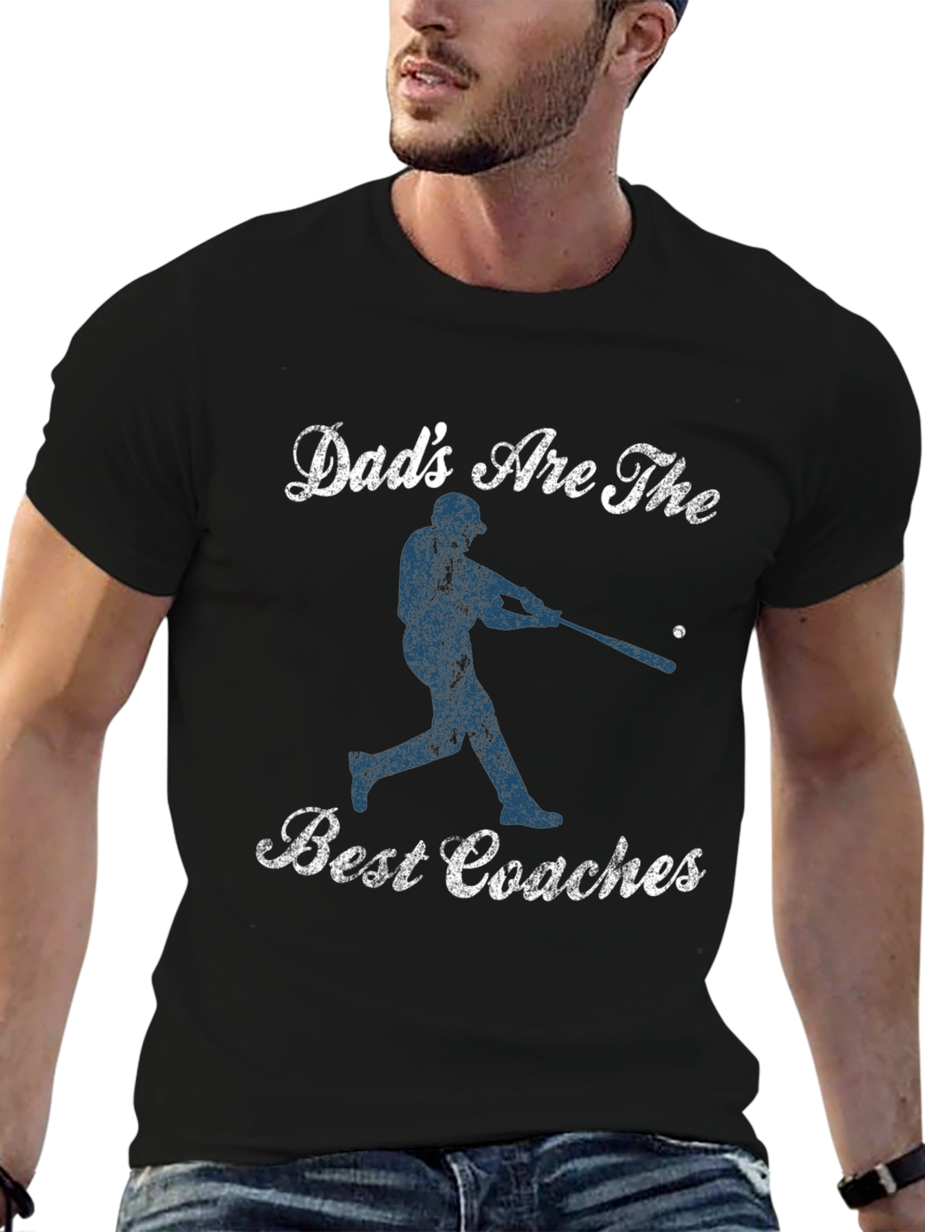 Dads Are the Best Coaches Baseball Graphic T-Shirt