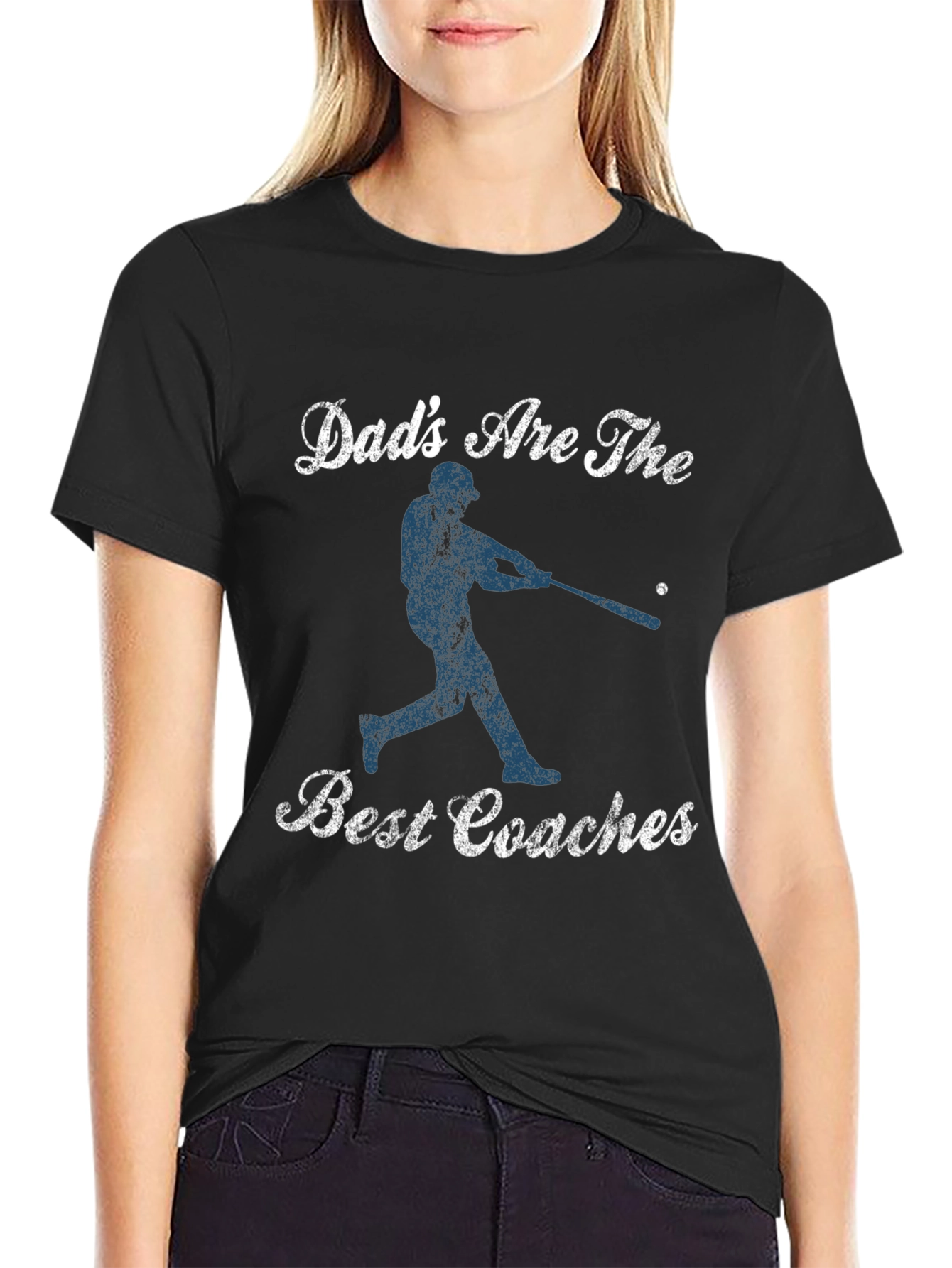 Dads Are the Best Coaches Baseball Graphic T-Shirt