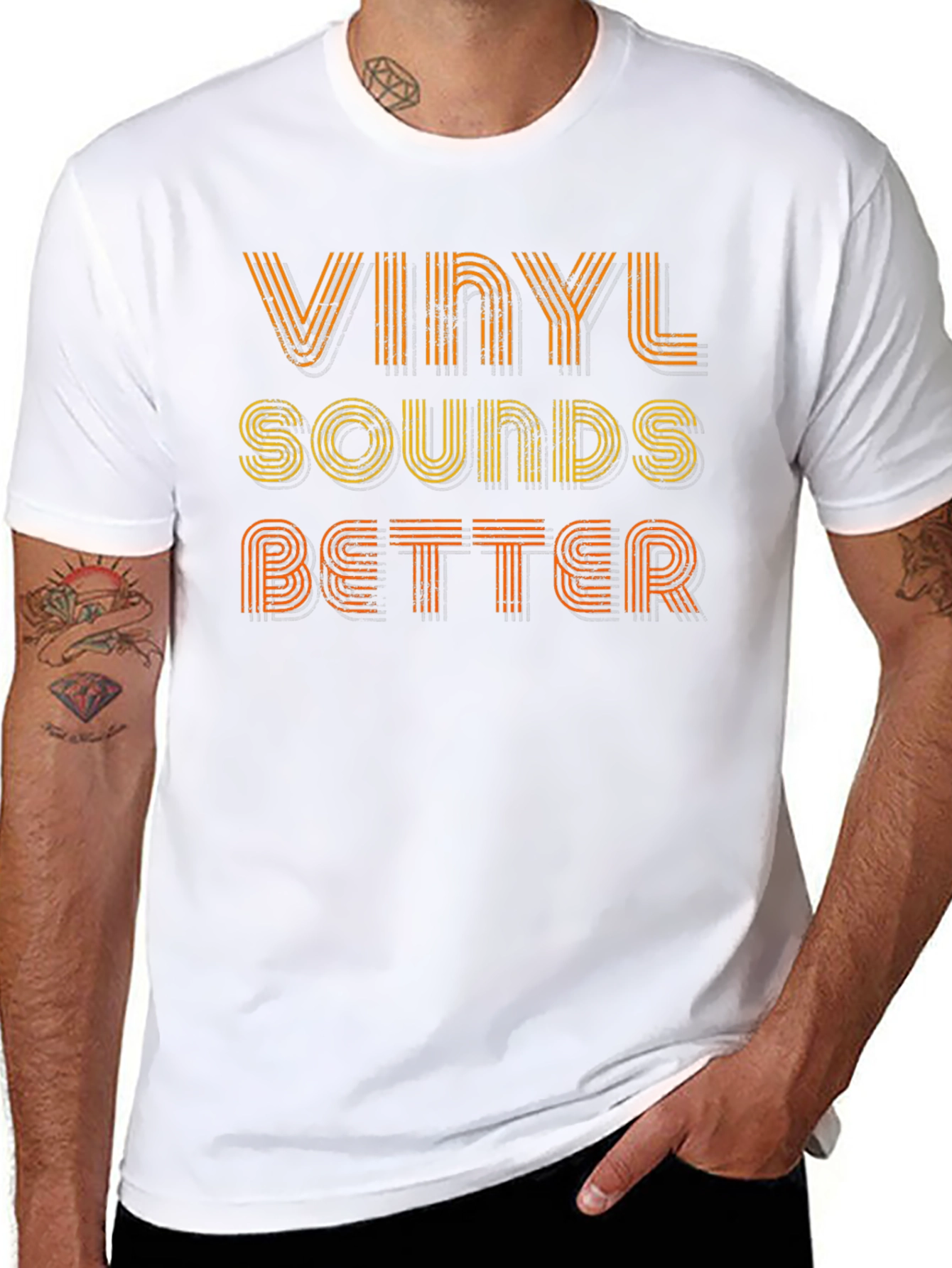 Vinyl Sounds Better T-Shirt Retro Music Tee