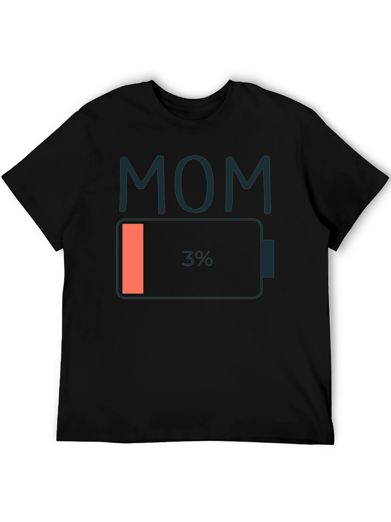 Mom Low Battery T-Shirt - Funny Mothers Day Gift