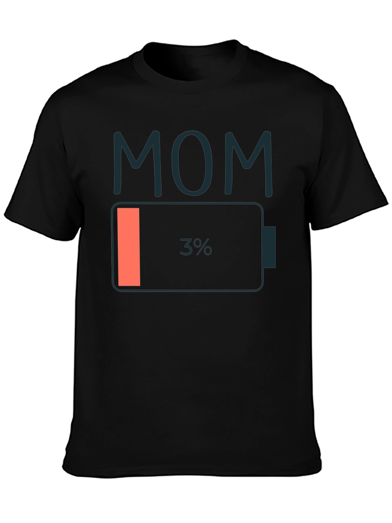 Mom Low Battery T-Shirt - Funny Mothers Day Gift