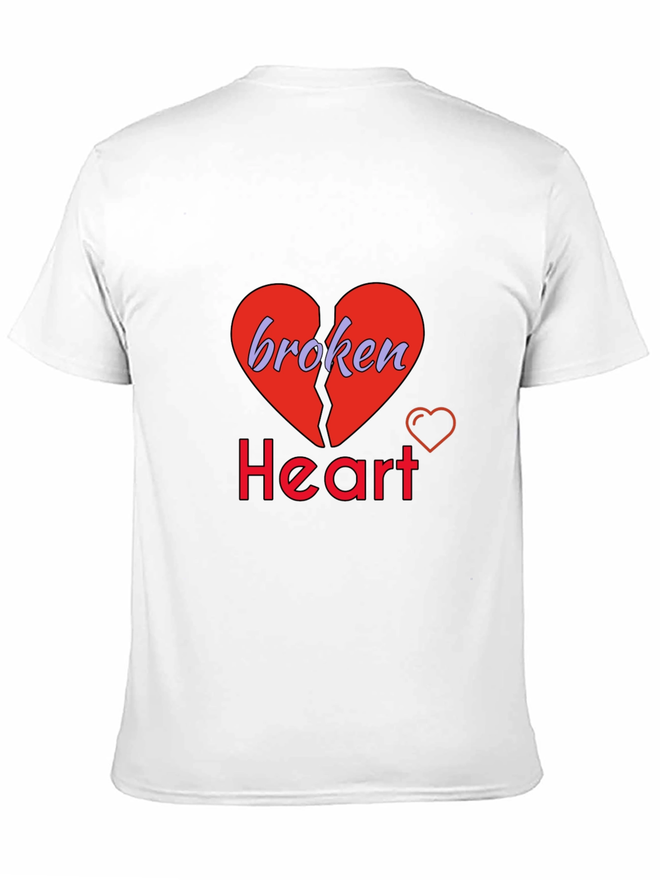 Broken Heart Graphic Tee - Trendy Unisex T-Shirt