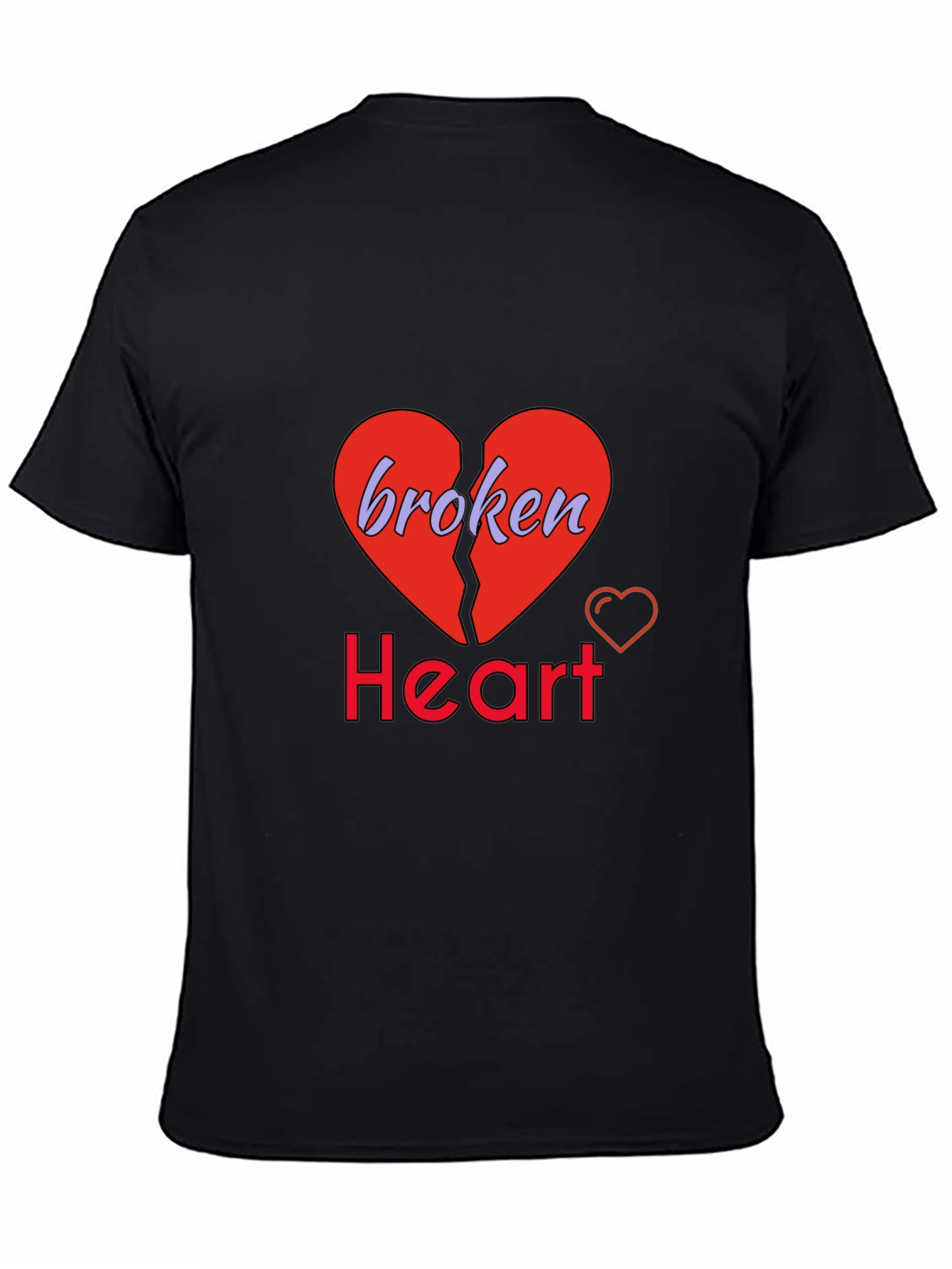 Broken Heart Graphic Tee - Trendy Unisex T-Shirt