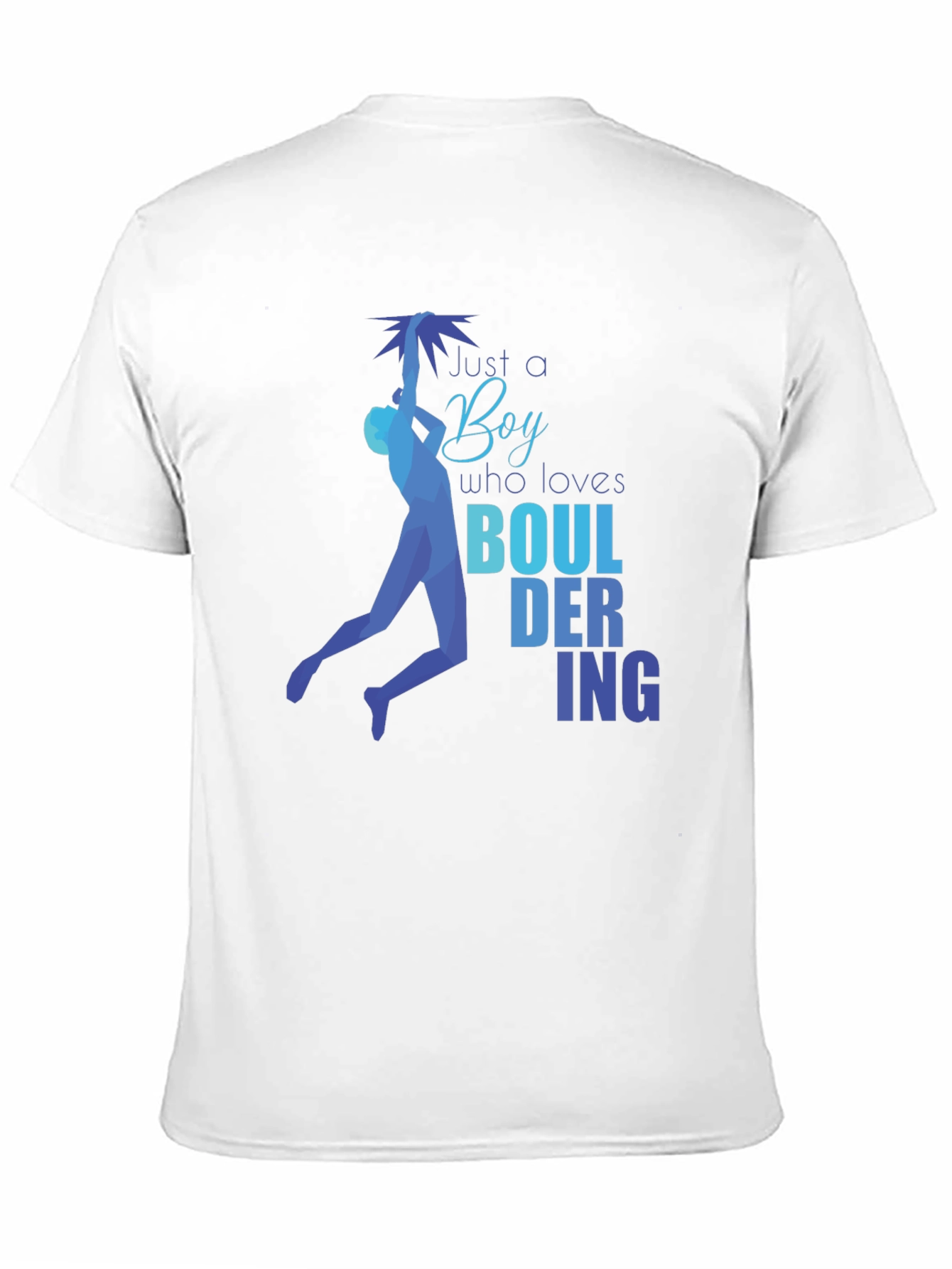 Bouldering Boy Graphic T-Shirt - Climbing Enthusiast Tee