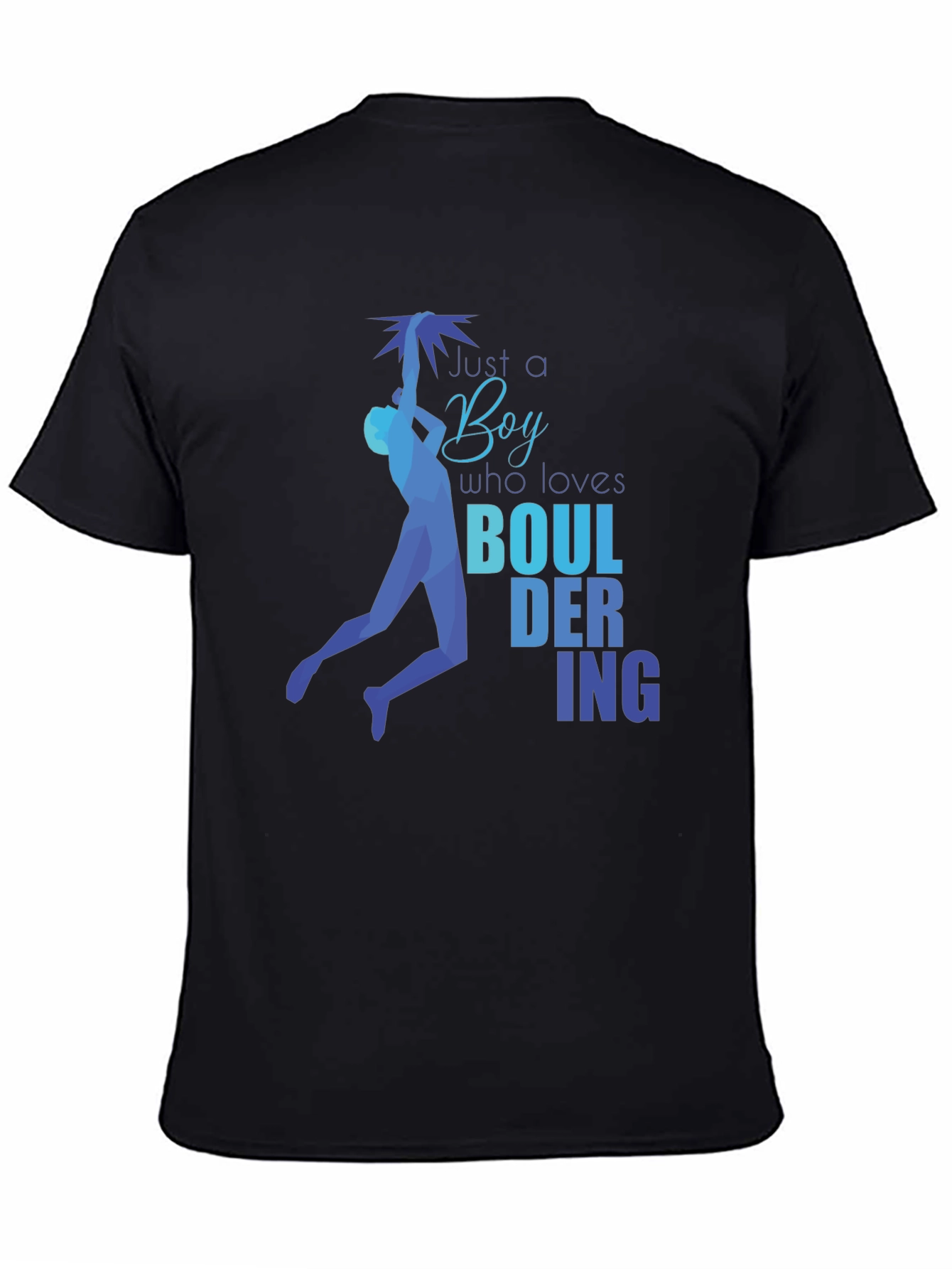Bouldering Boy Graphic T-Shirt - Climbing Enthusiast Tee