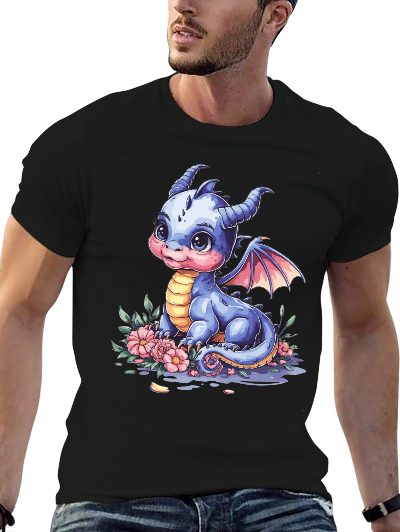 Cute Baby Dragon Graphic Tee