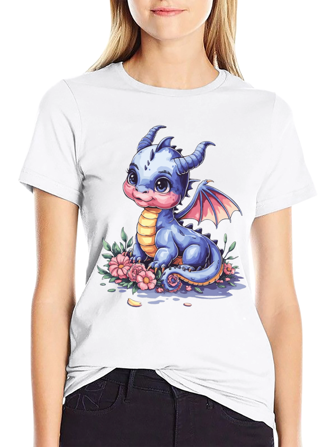 Cute Baby Dragon Graphic Tee