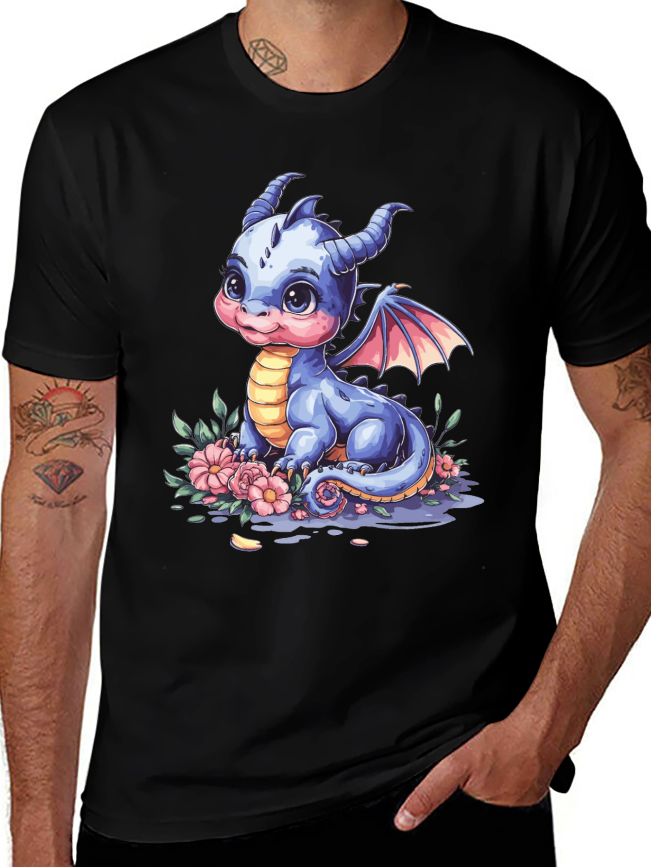 Cute Baby Dragon Graphic Tee