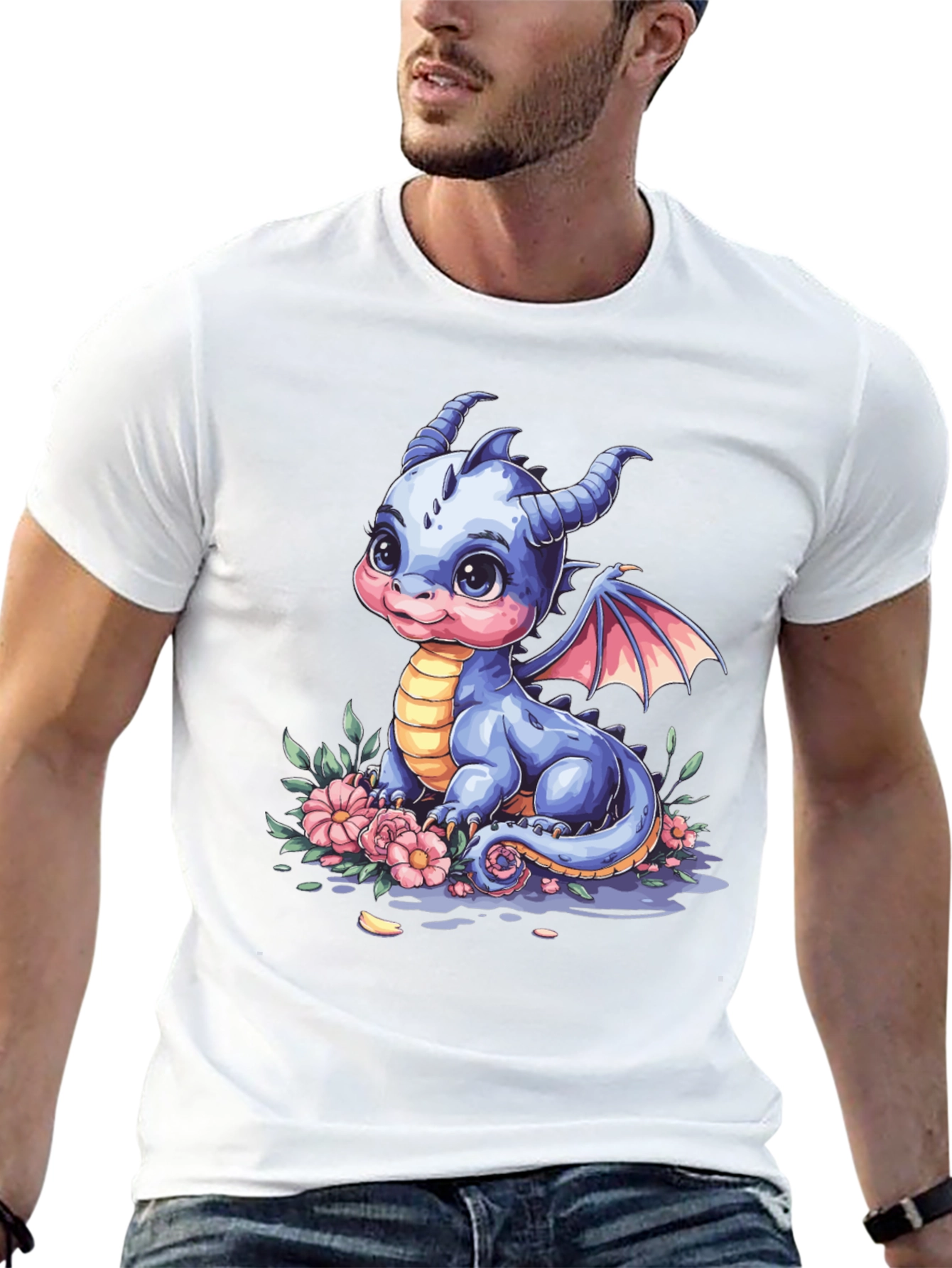 Cute Baby Dragon Graphic Tee