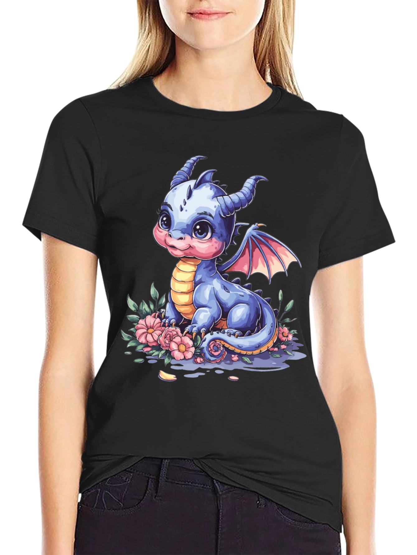 Cute Baby Dragon Graphic Tee