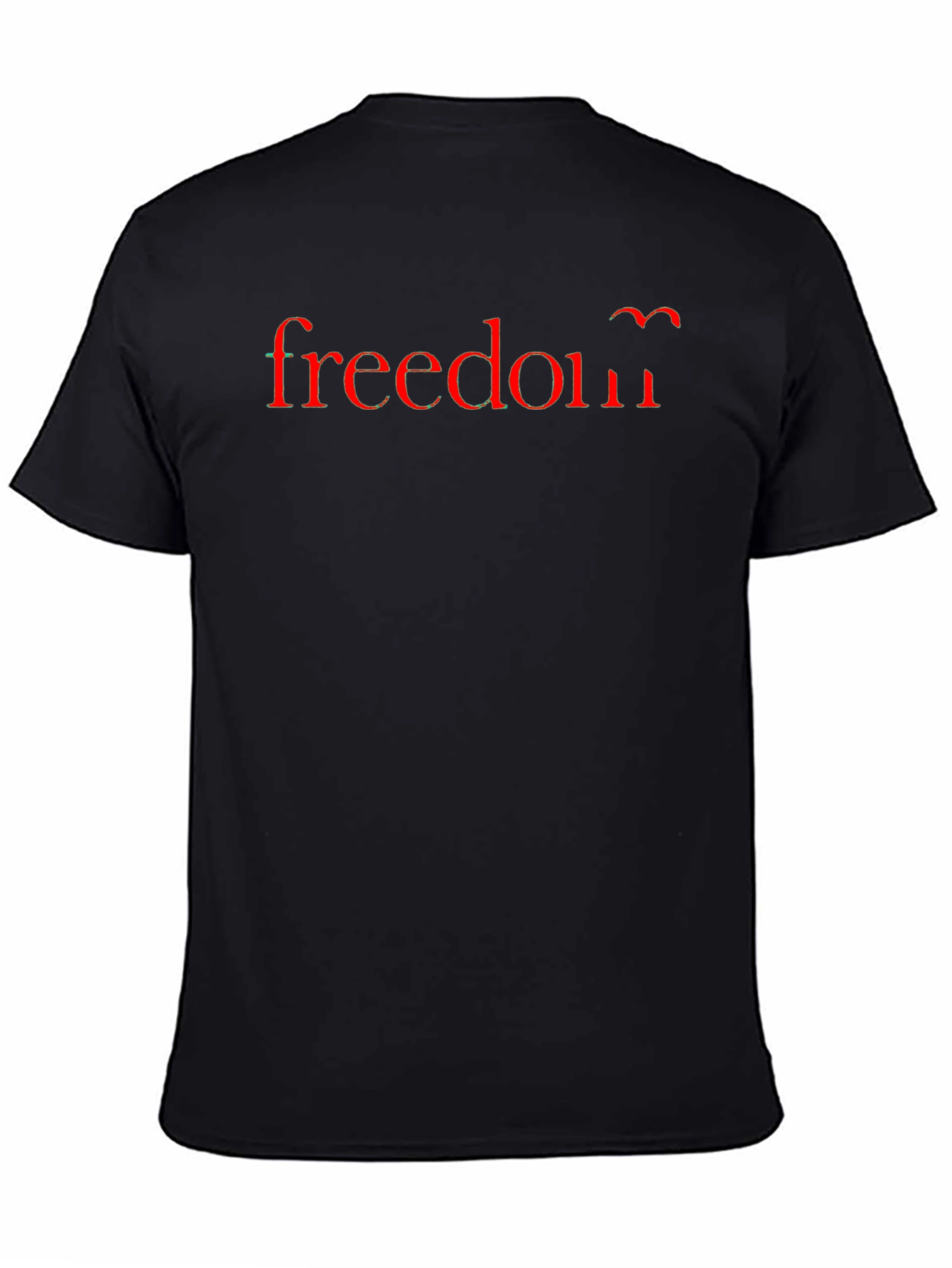 Freedom Graphic Tee - Soft Black Cotton T-Shirt
