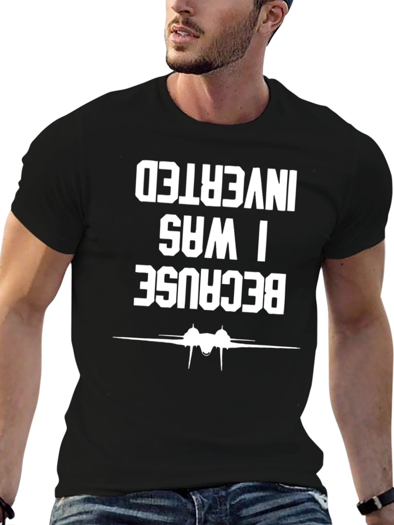 Inverted Aircraft T-Shirt - Cool Pilot Gift