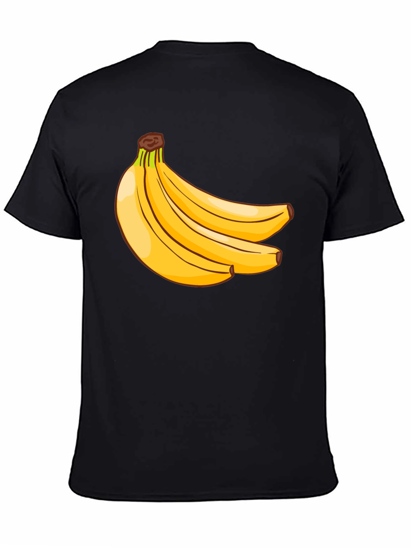 Banana Bunch Graphic Tee - Casual Black T-Shirt