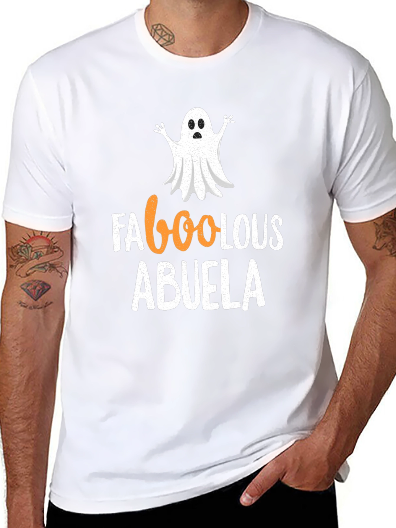 Faboolous Abuela Halloween T-Shirt Ghost Grandma