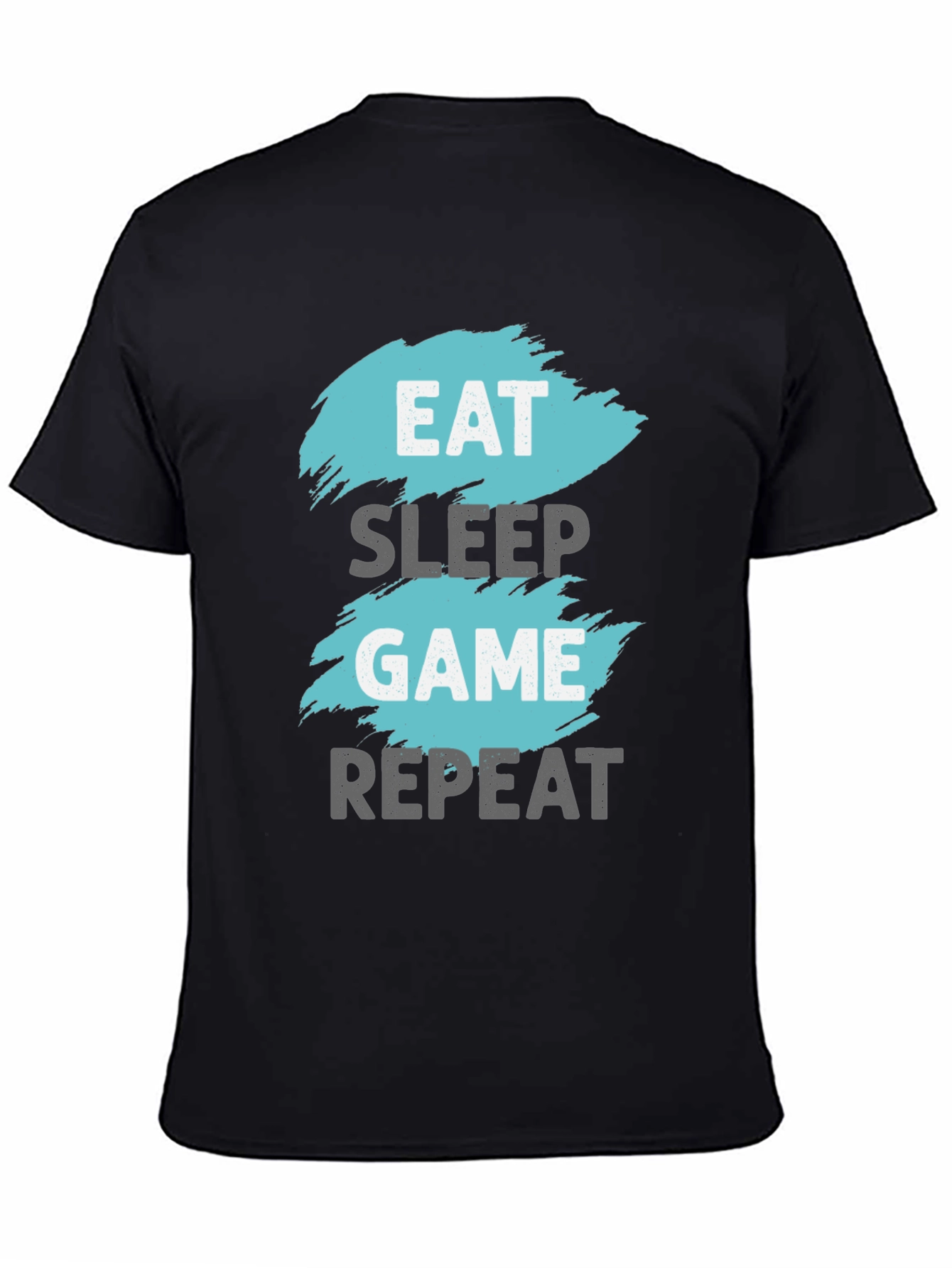 Eat Sleep Game Repeat Graphic Tee - Gamer T-Shirt