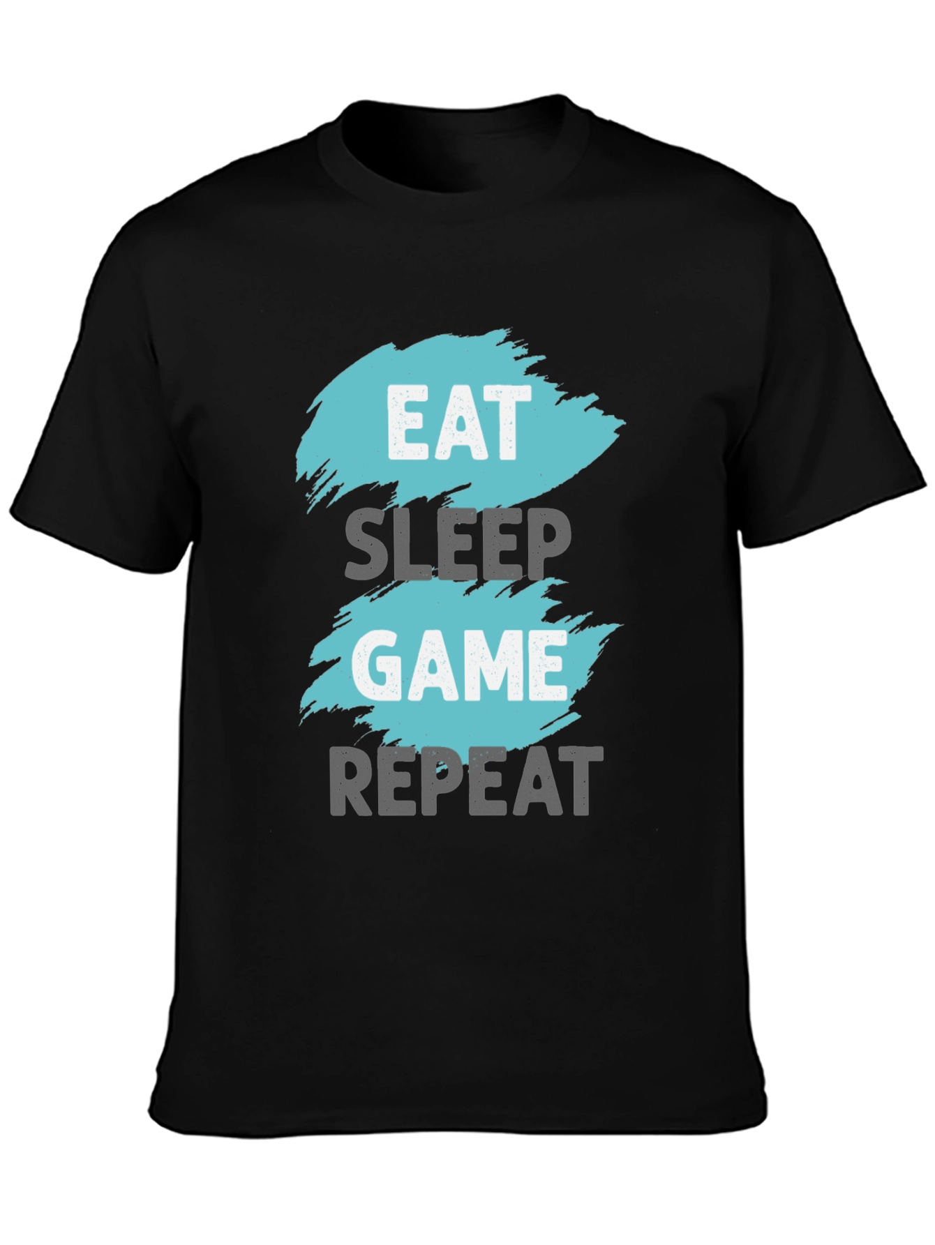 Eat Sleep Game Repeat Graphic Tee - Gamer T-Shirt