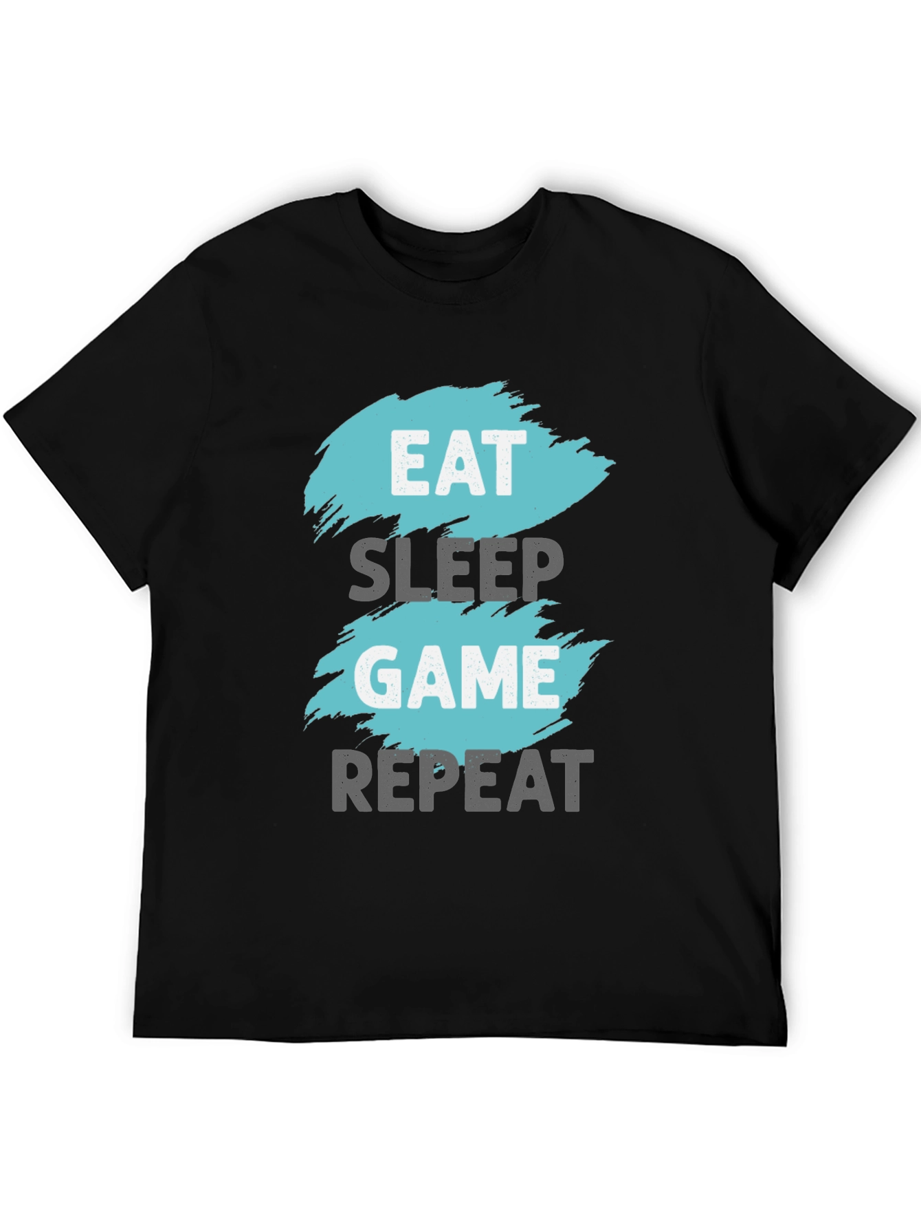 Eat Sleep Game Repeat Graphic Tee - Gamer T-Shirt