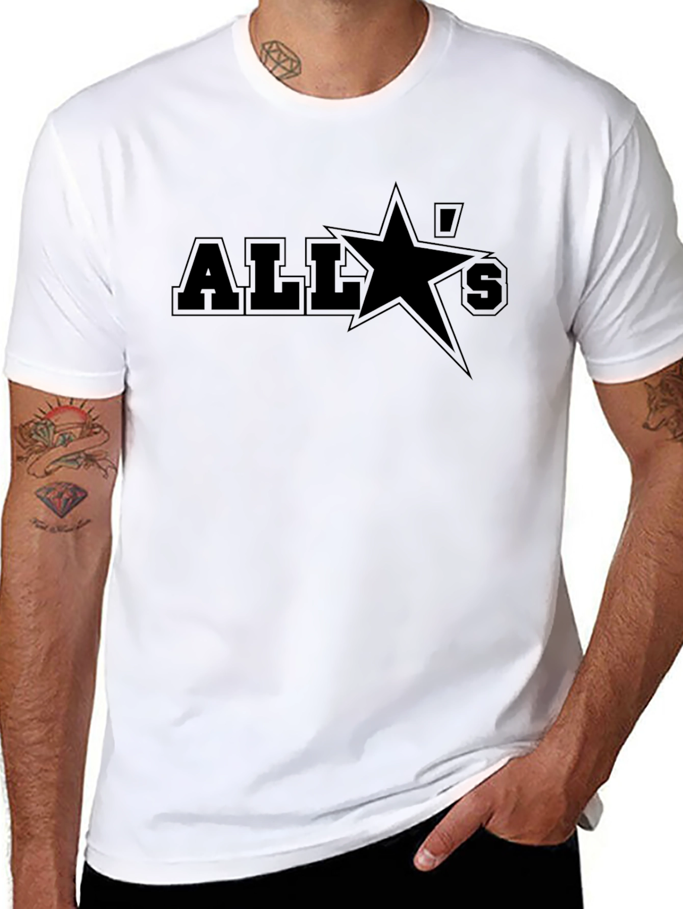 All Stars Black Graphic Tee