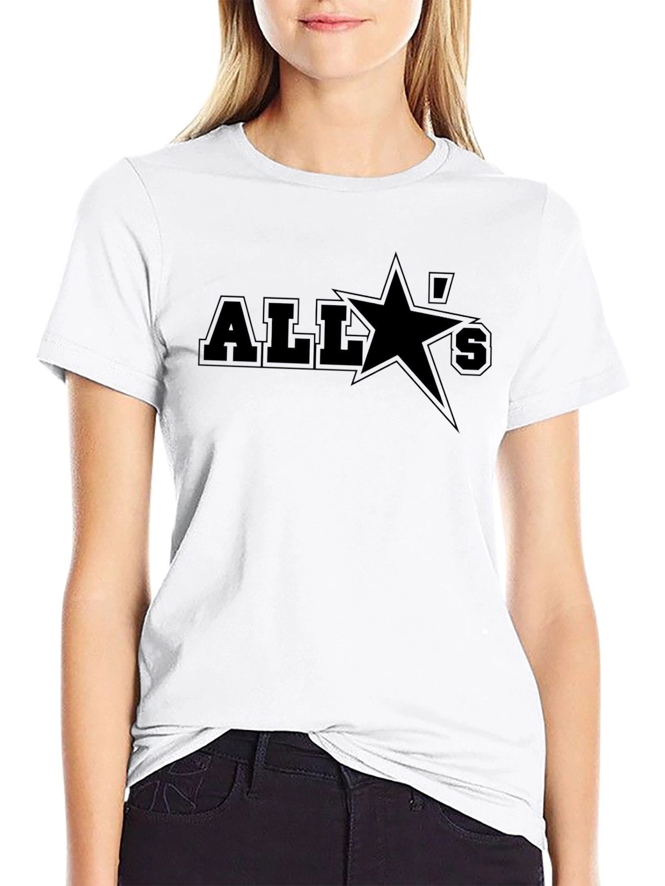 All Stars Black Graphic Tee
