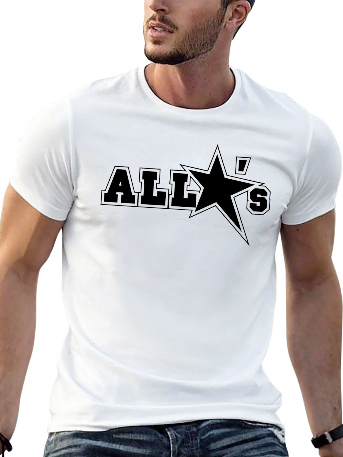 All Stars Black Graphic Tee