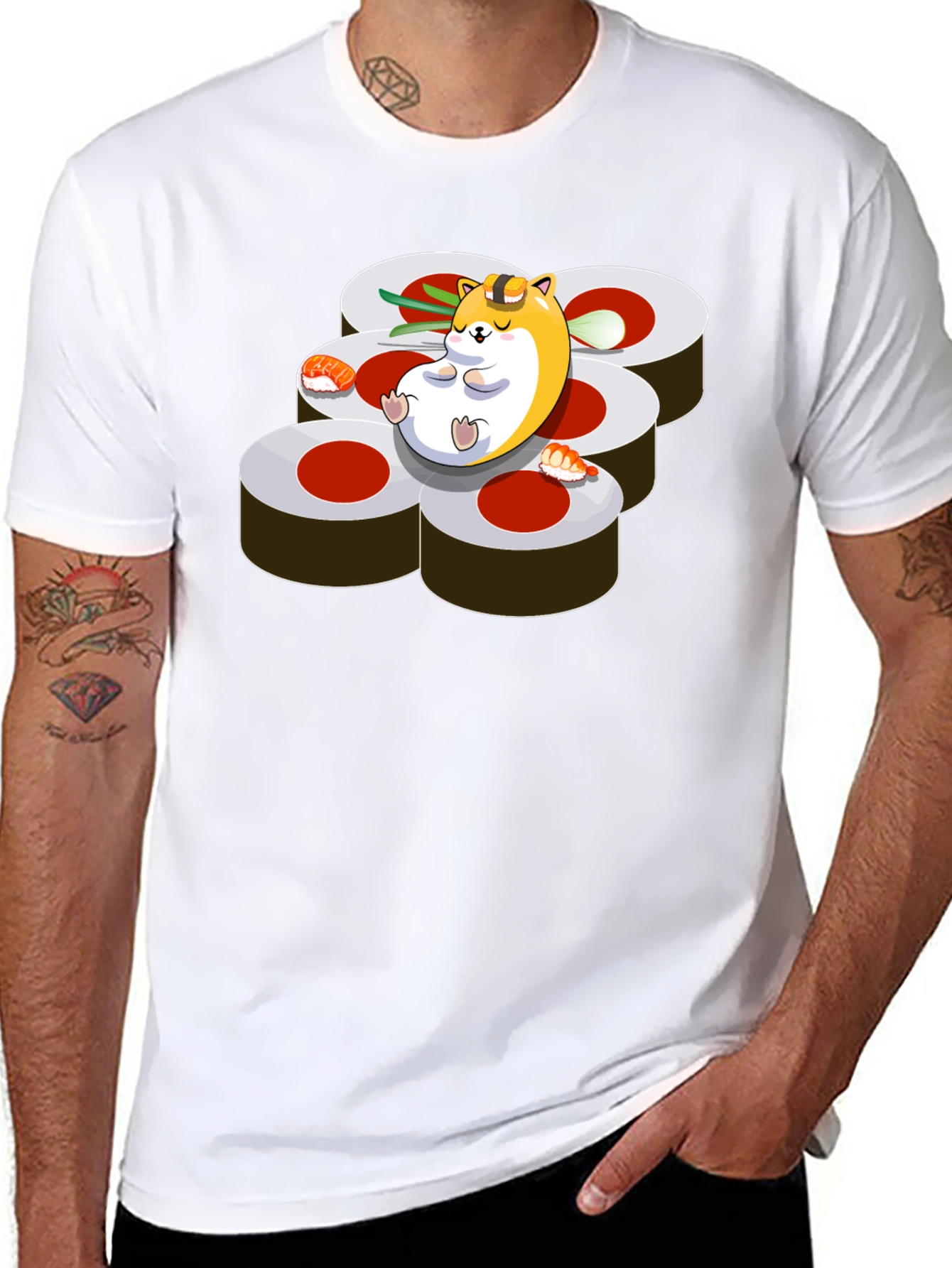 Sushi Hamster Graphic Tee - Relaxed Fit