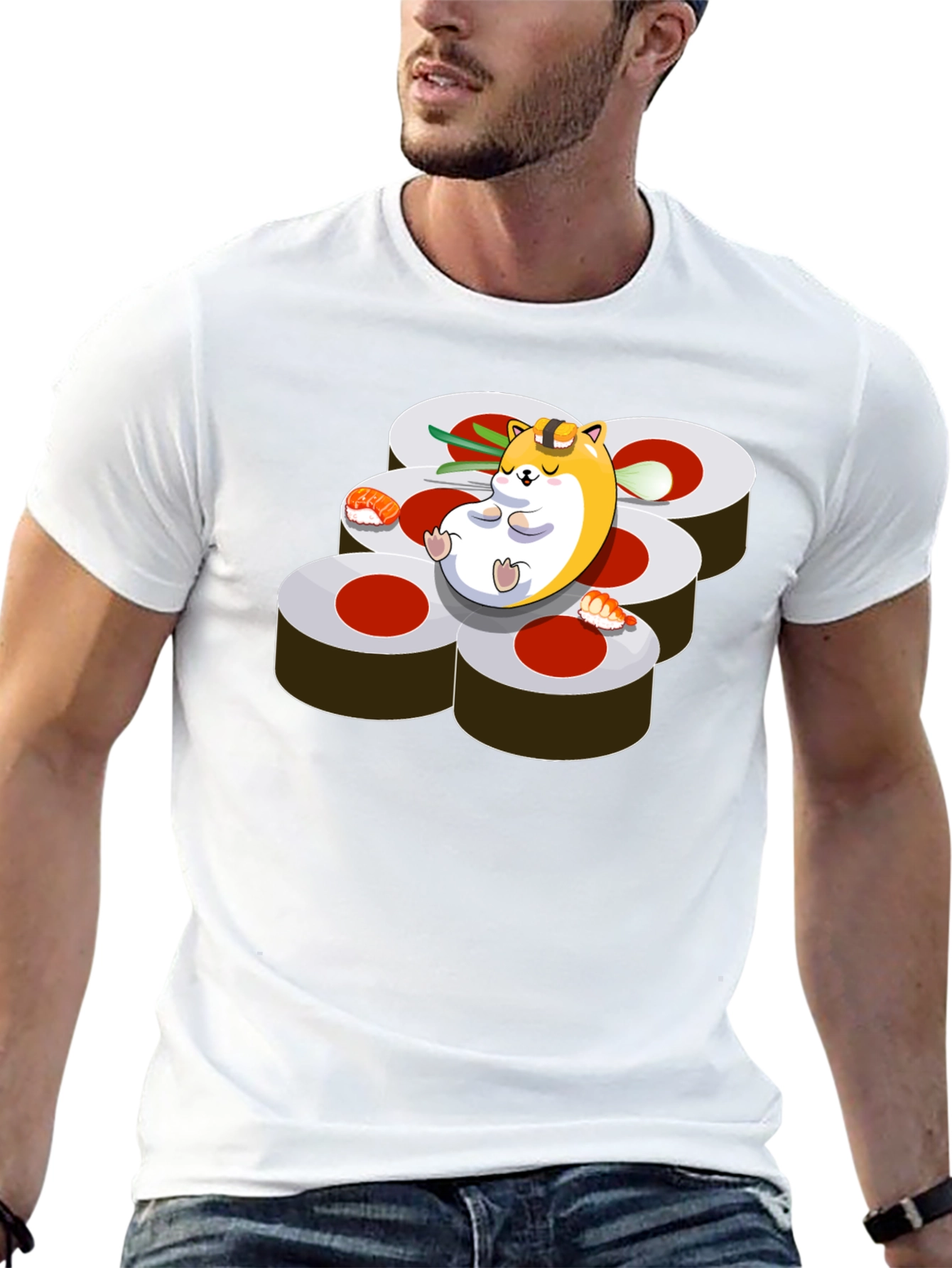 Sushi Hamster Graphic Tee - Relaxed Fit