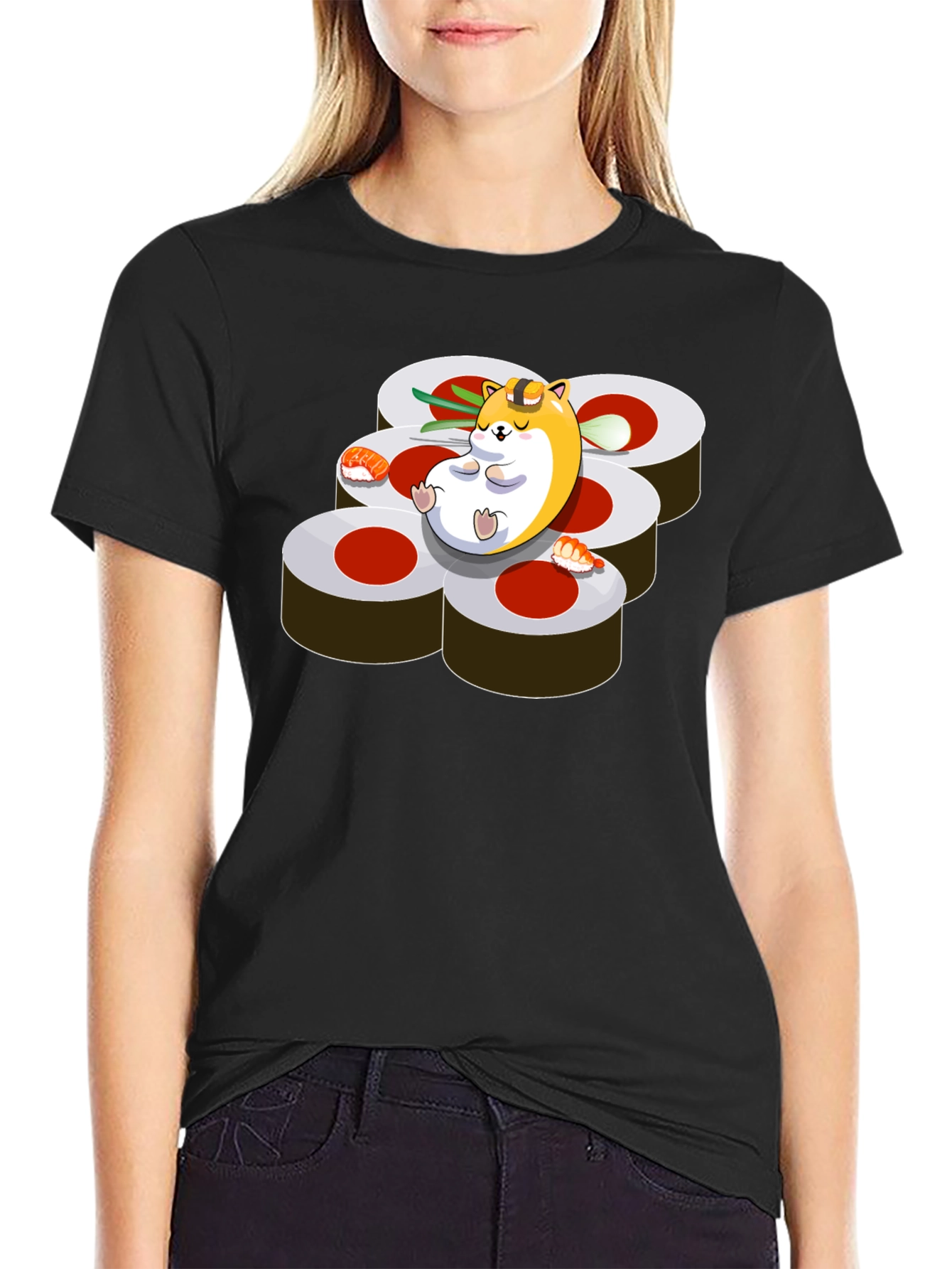 Sushi Hamster Graphic Tee - Relaxed Fit