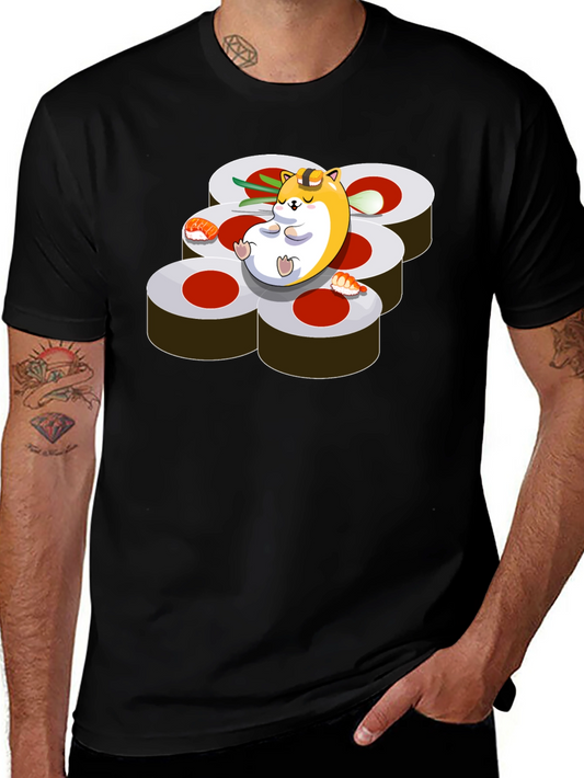 Sushi Hamster Graphic Tee - Relaxed Fit