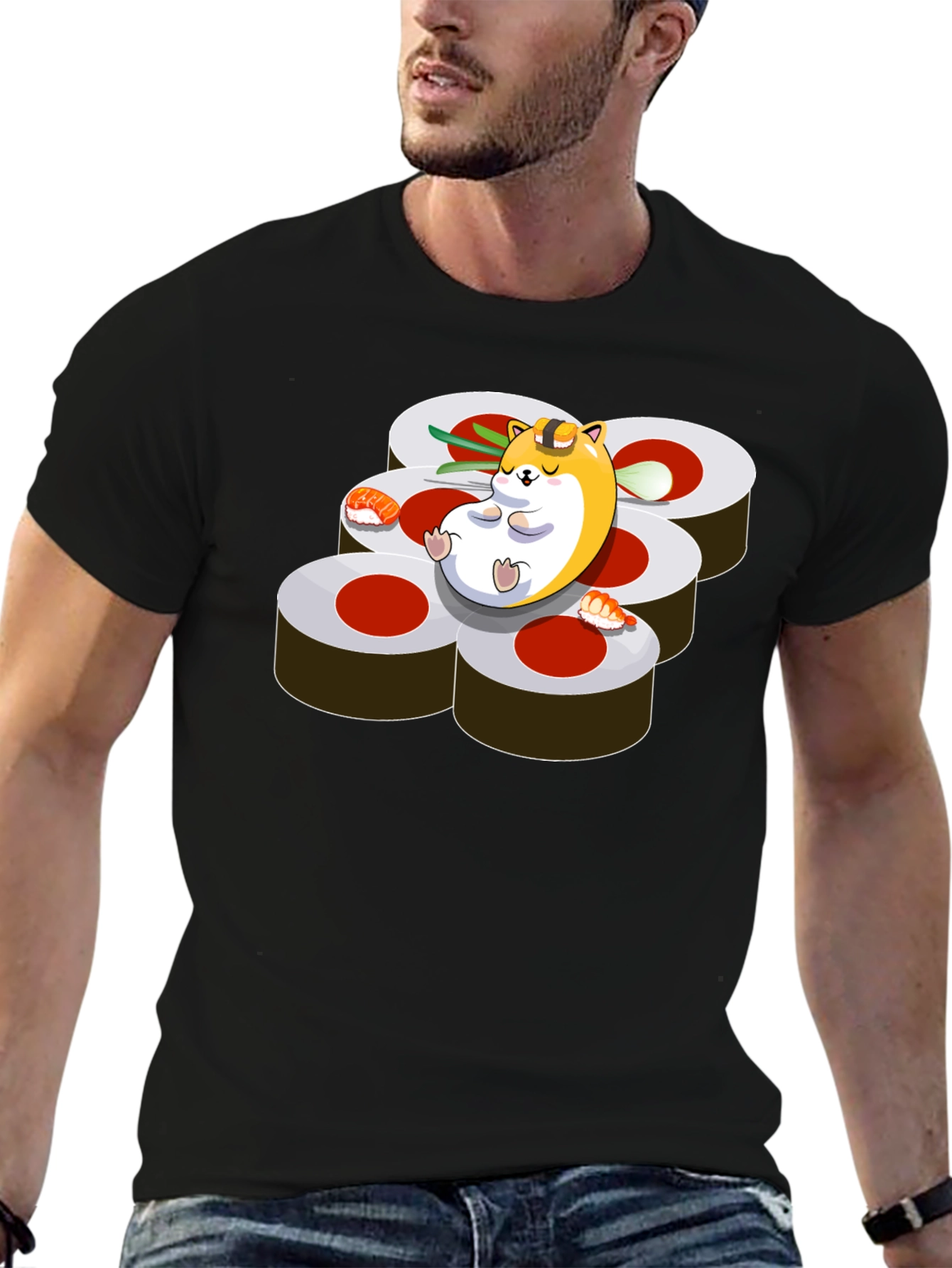 Sushi Hamster Graphic Tee - Relaxed Fit