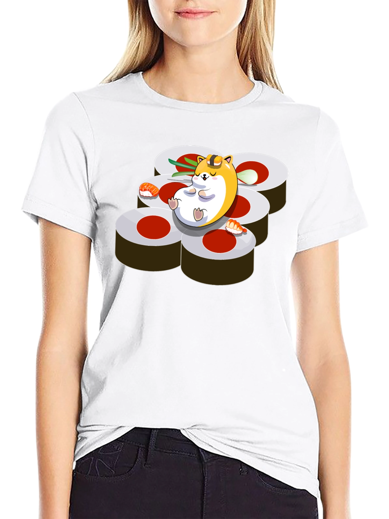 Sushi Hamster Graphic Tee - Relaxed Fit