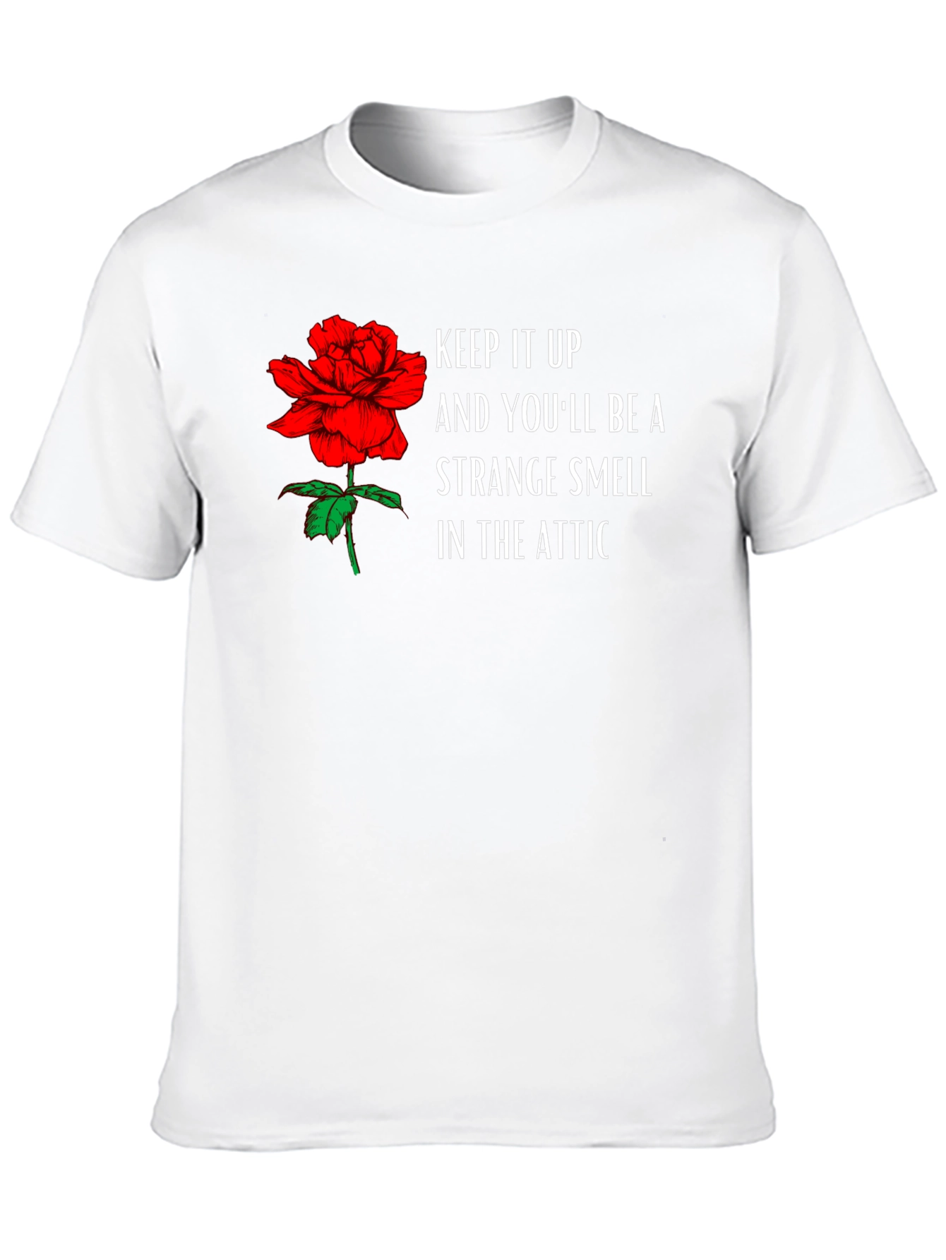 Strange Smell Attic Rose Graphic Tee