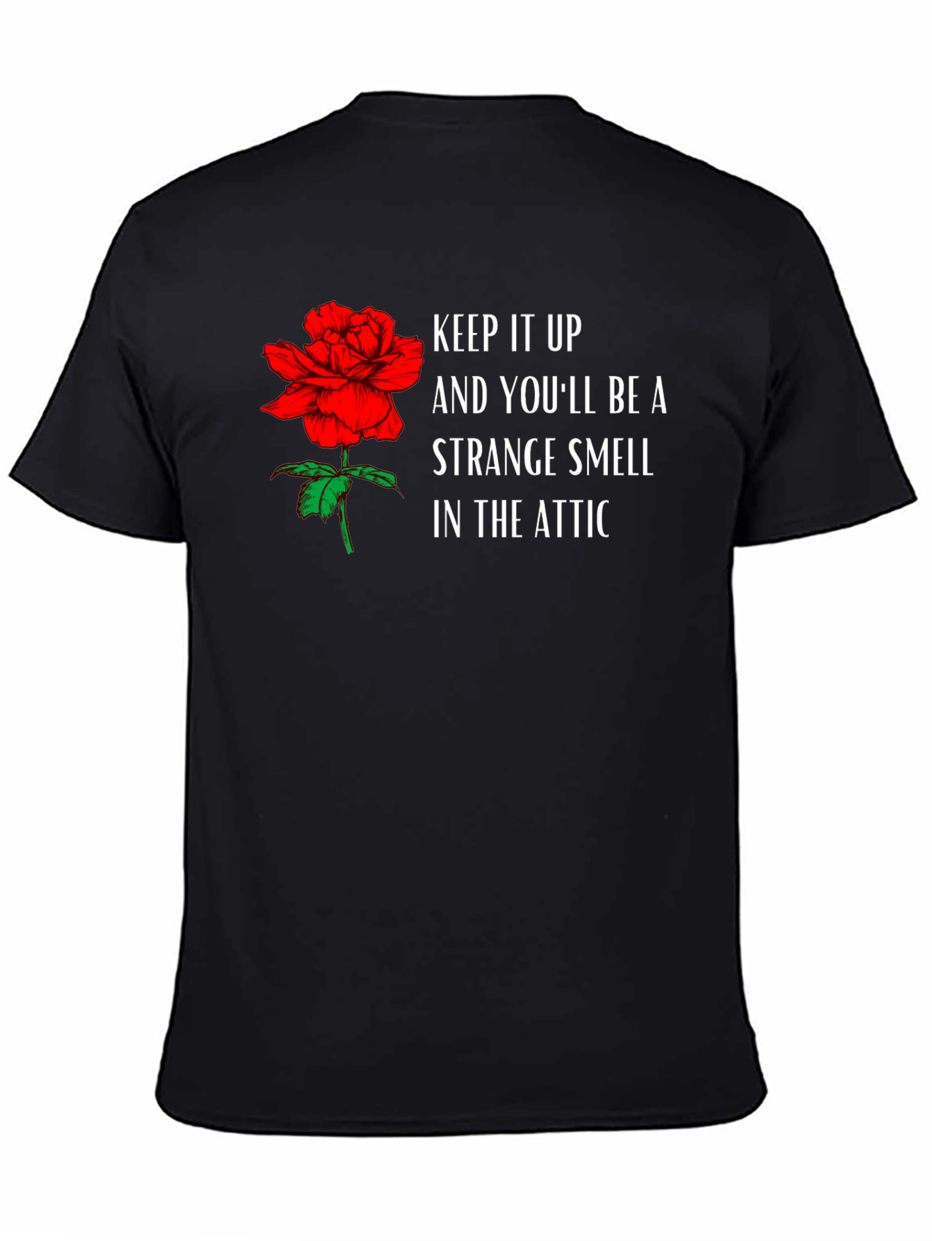 Strange Smell Attic Rose Graphic Tee