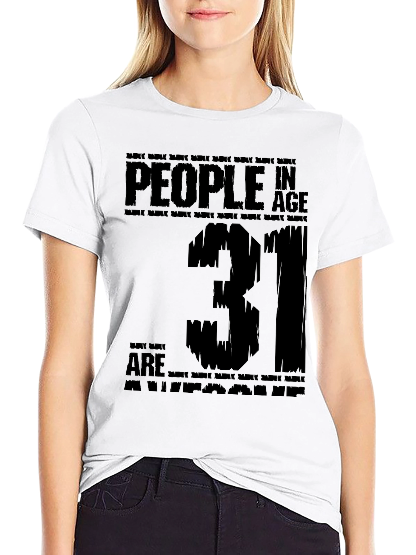 People in Age 31 Are Awesome Black T-Shirt