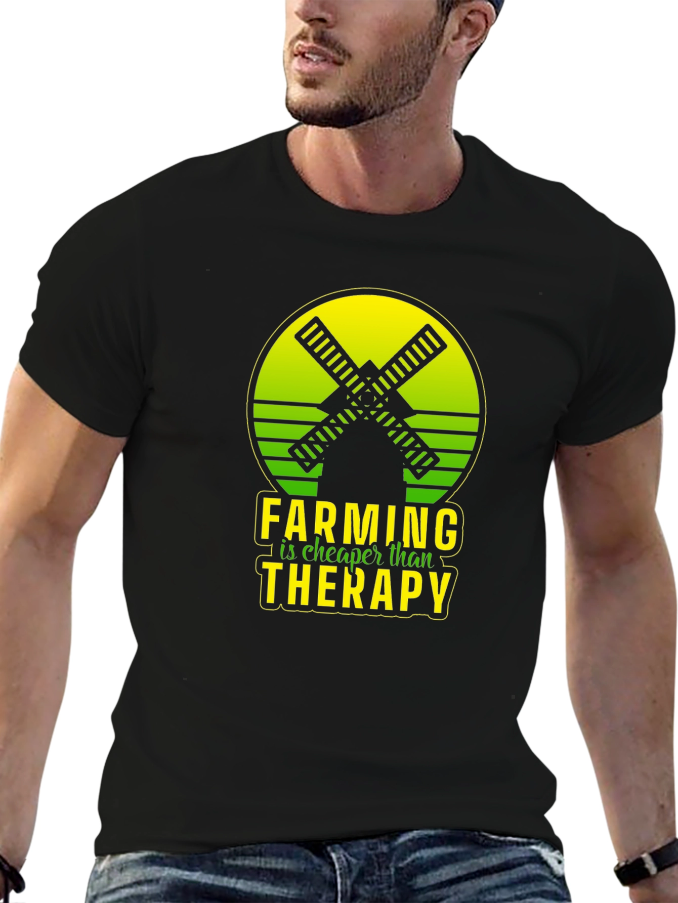 Farming is Cheaper Than Therapy T-Shirt