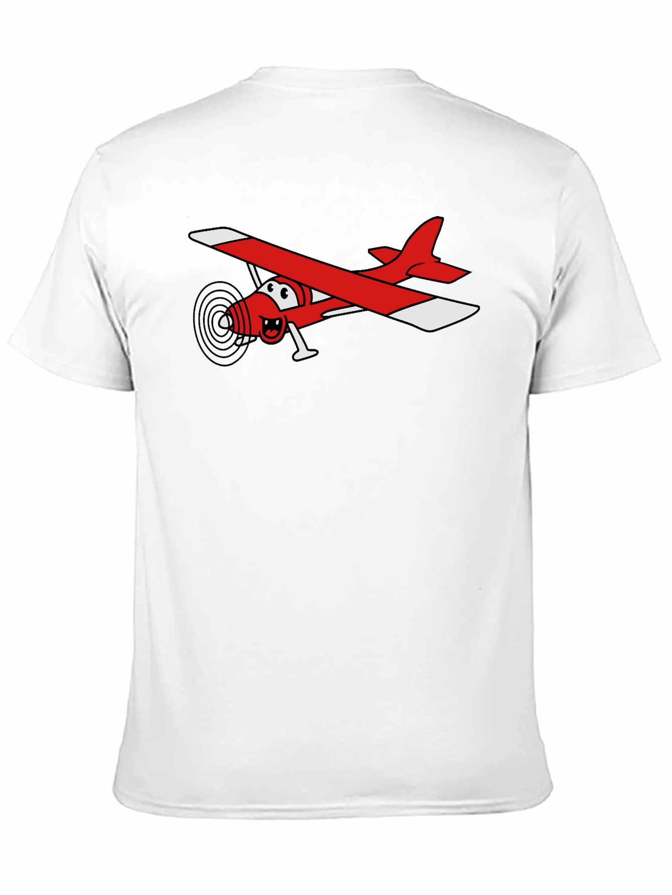 Cartoon Plane T-Shirt - Black