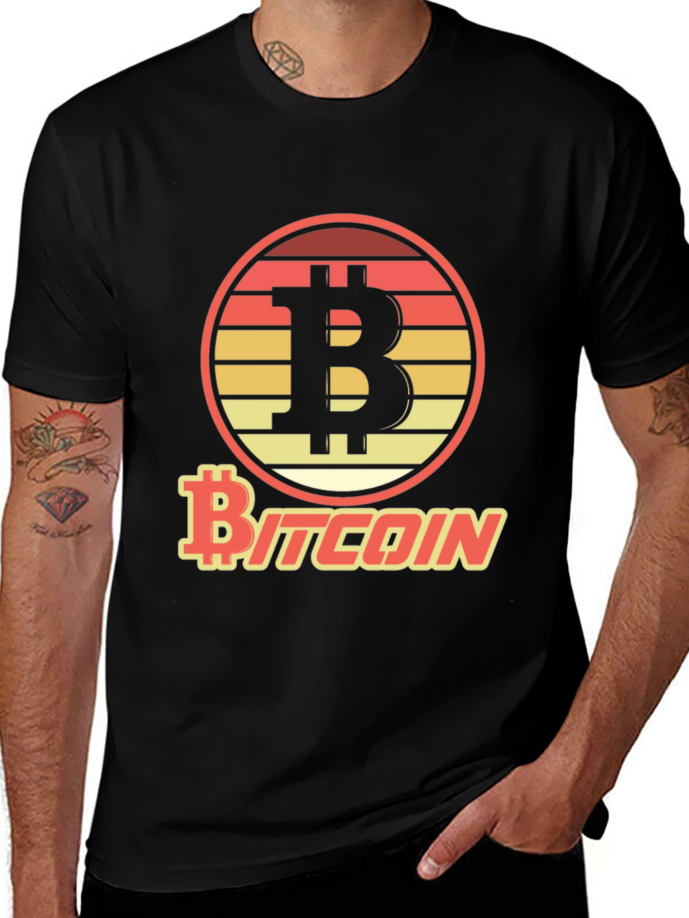 Bitcoin Sunset T-Shirt - Crypto Currency Tee