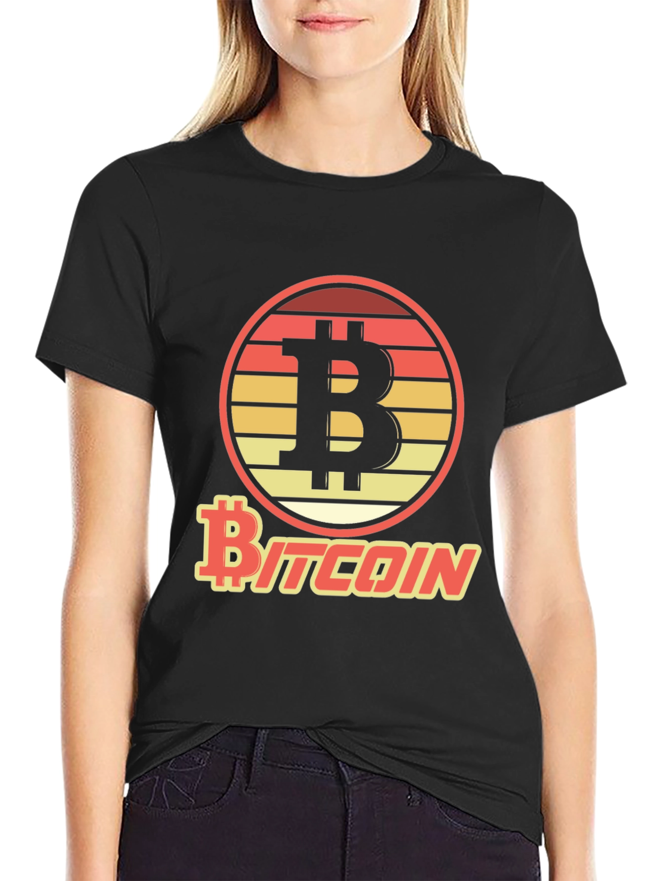 Bitcoin Sunset T-Shirt - Crypto Currency Tee