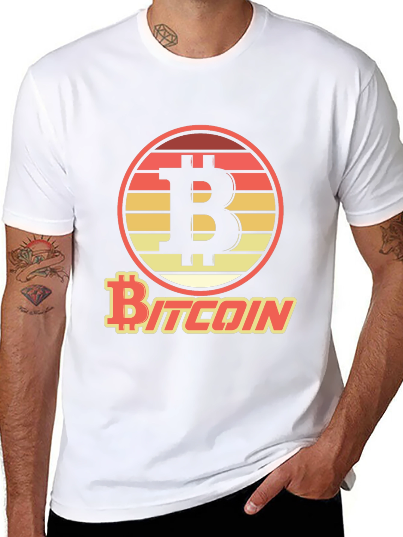 Bitcoin Sunset T-Shirt - Crypto Currency Tee