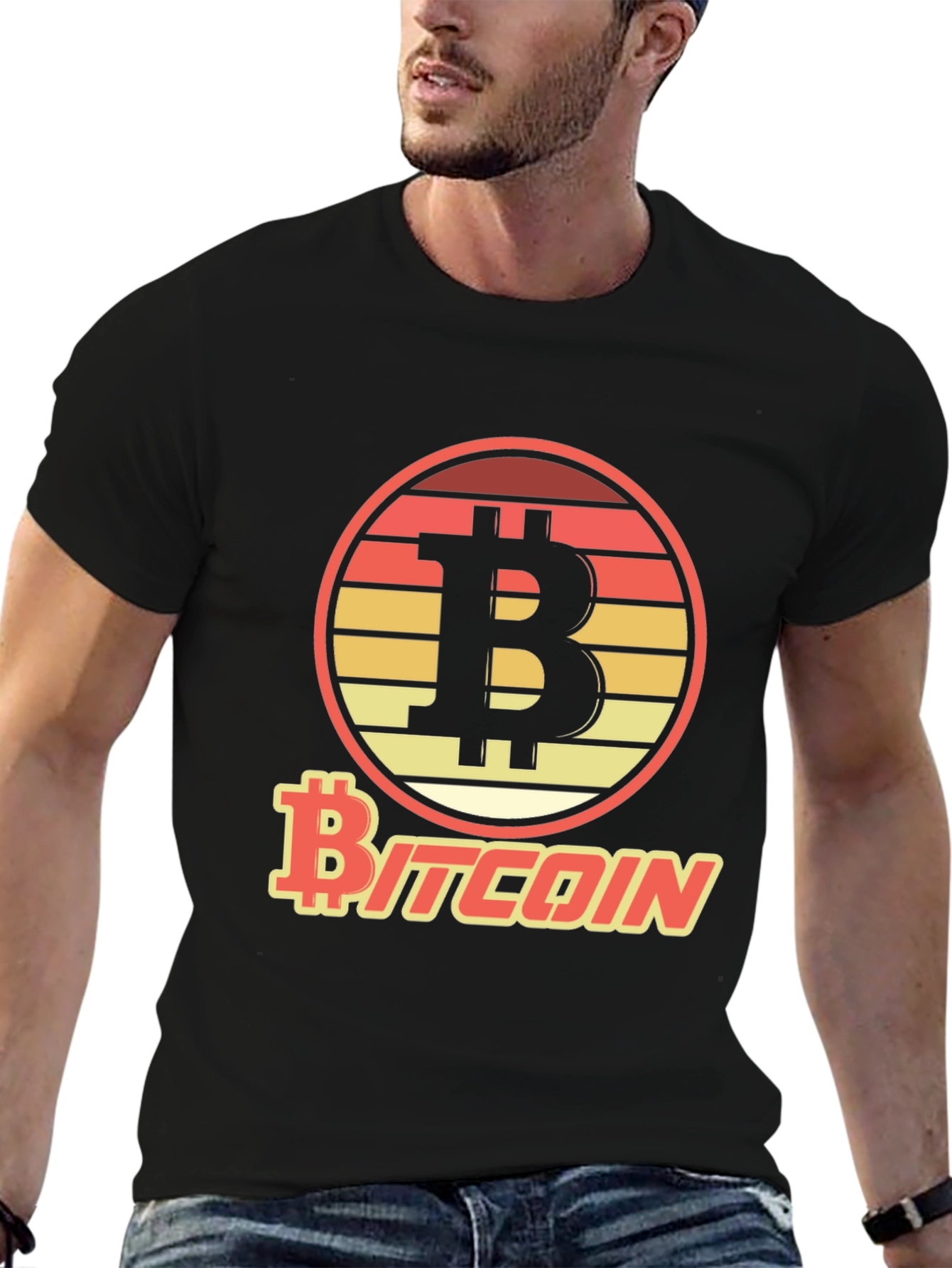Bitcoin Sunset T-Shirt - Crypto Currency Tee