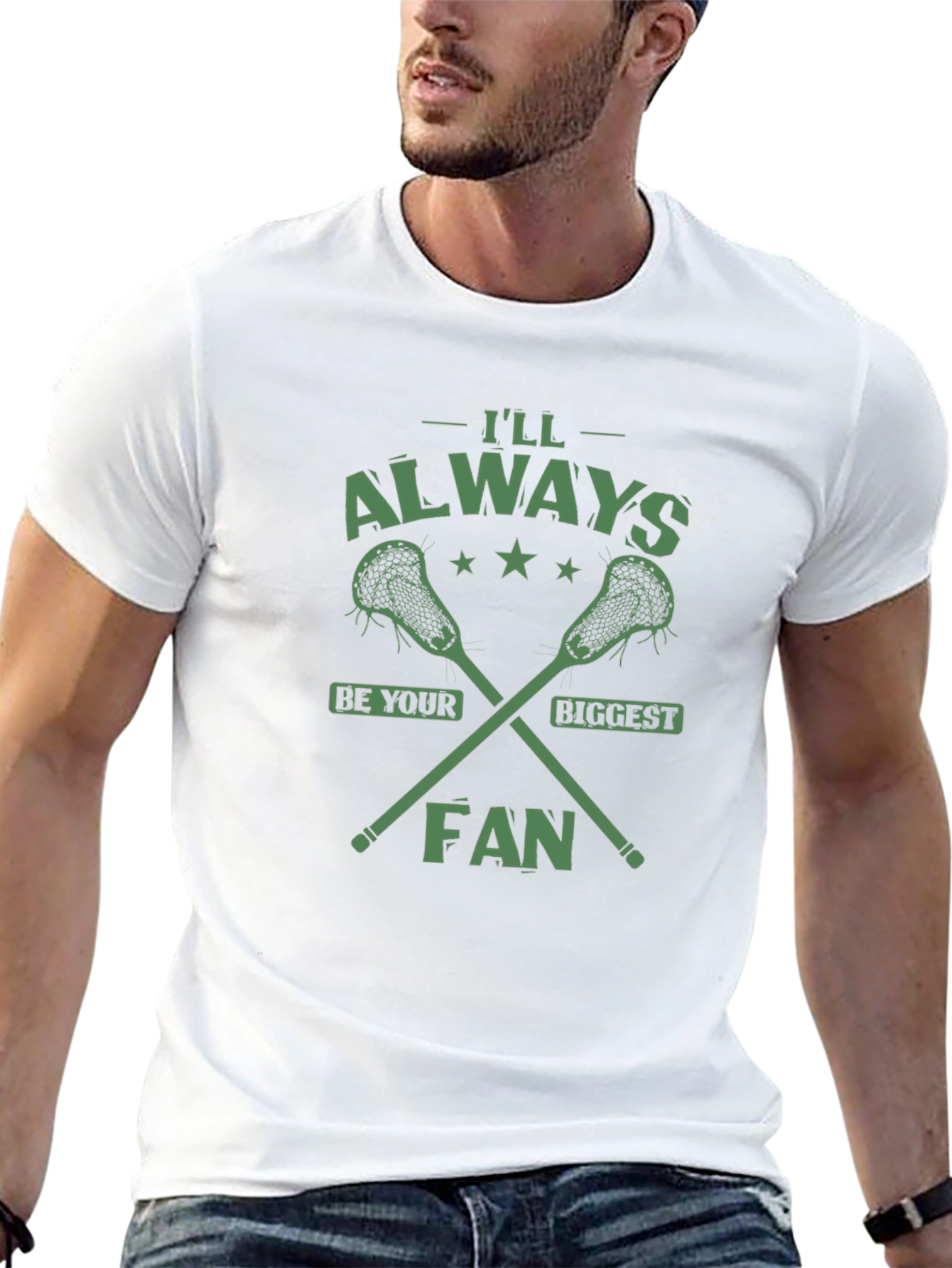 Lacrosse Fan T-Shirt - Always Be Your Biggest Fan