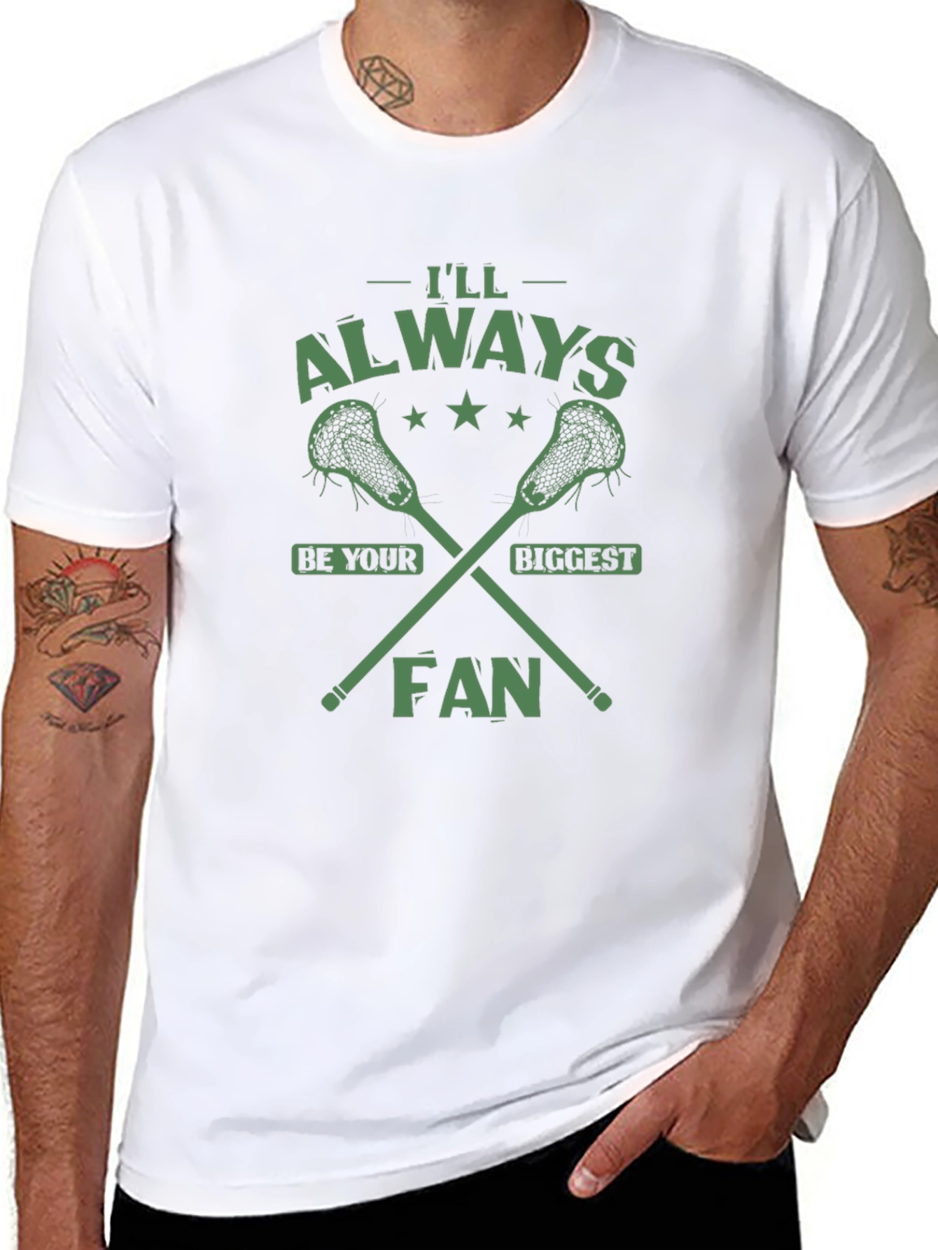 Lacrosse Fan T-Shirt - Always Be Your Biggest Fan