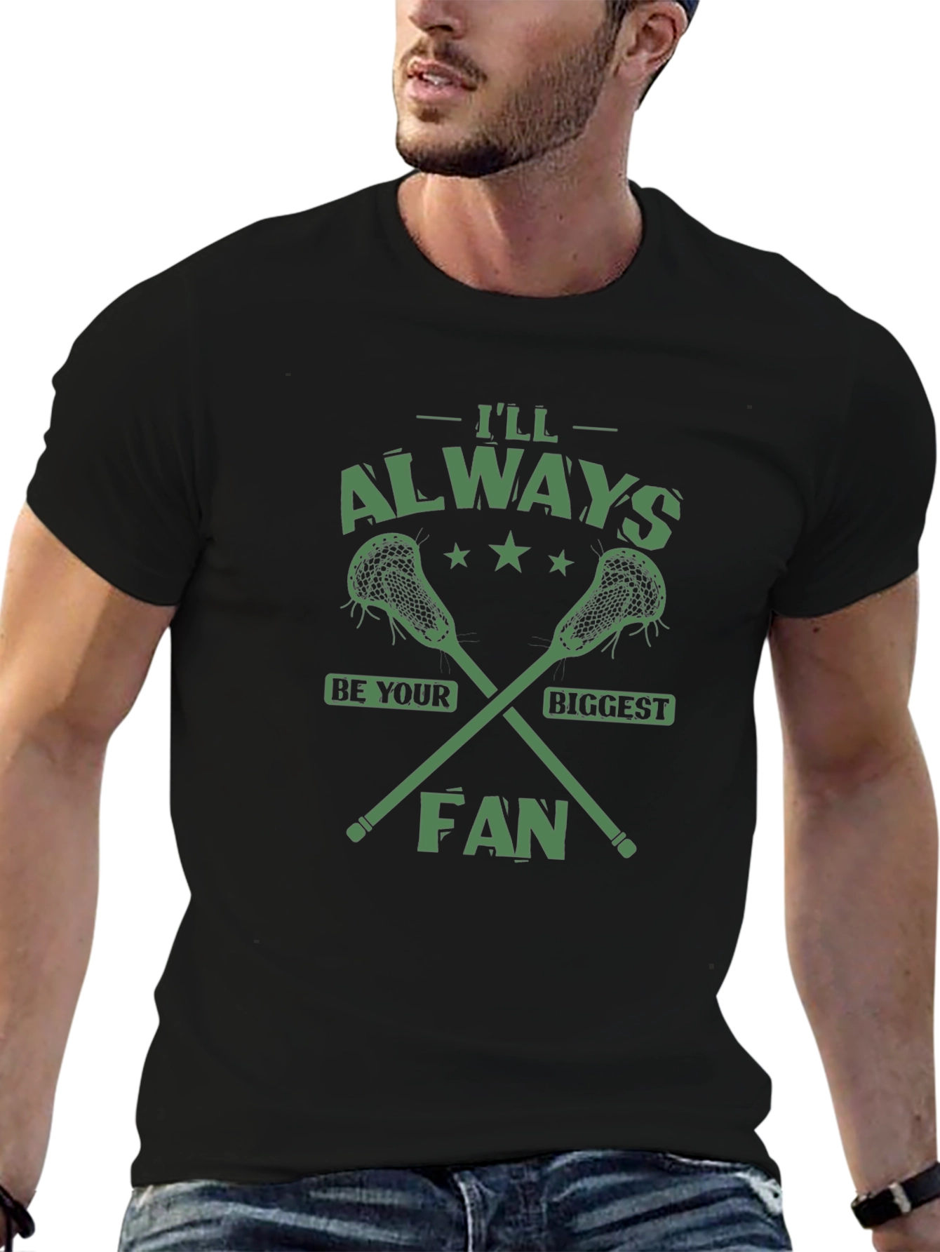 Lacrosse Fan T-Shirt - Always Be Your Biggest Fan