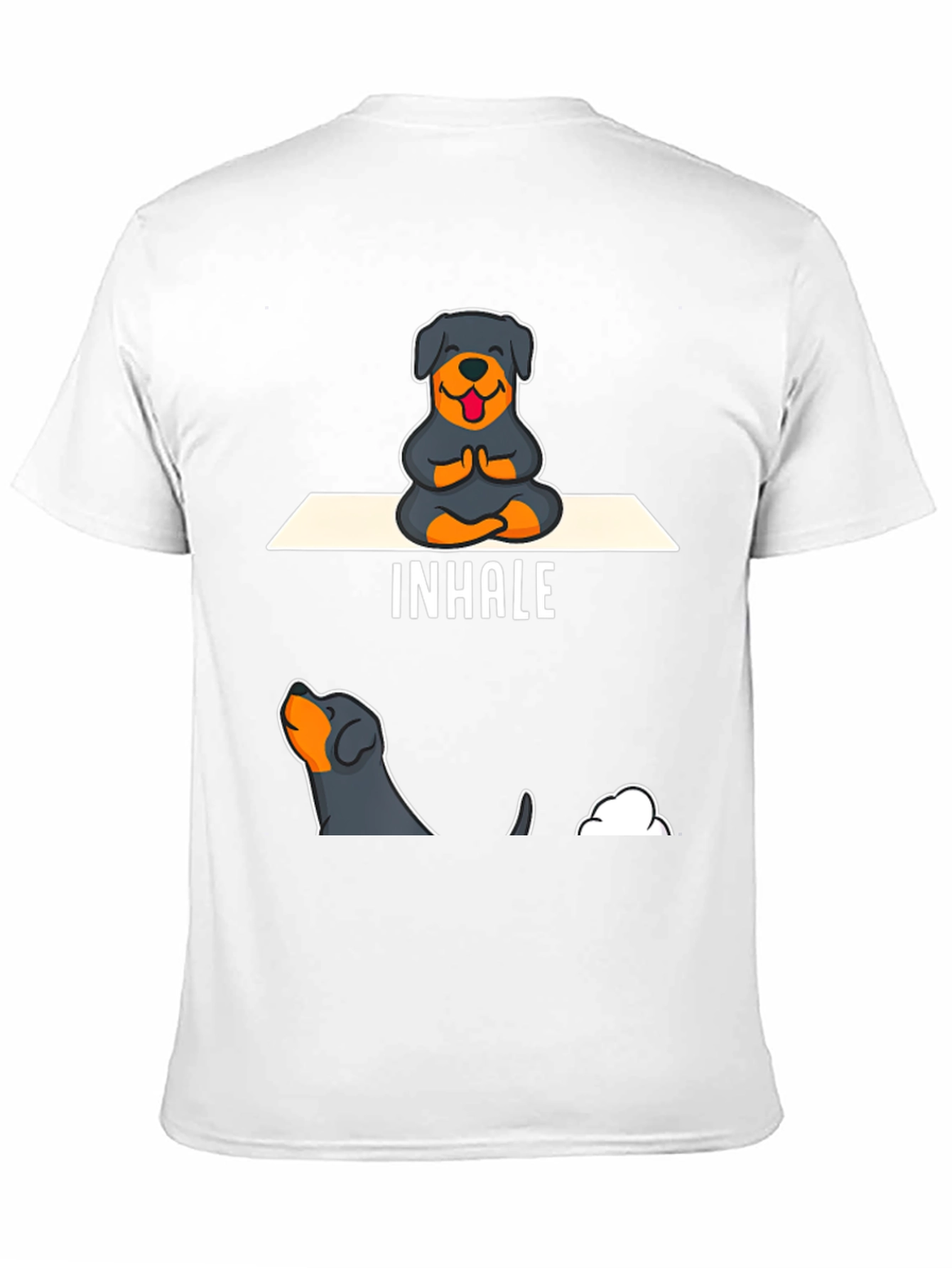 Rottweiler Yoga Inhale T-Shirt
