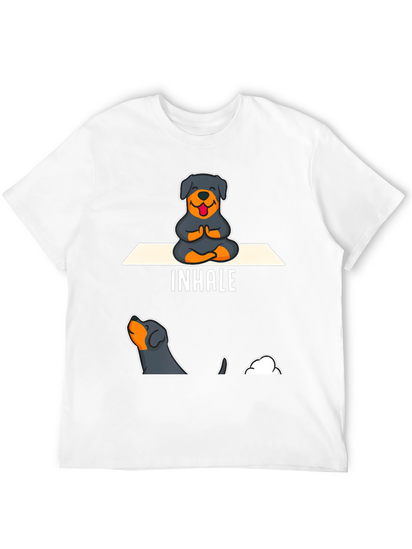 Rottweiler Yoga Inhale T-Shirt