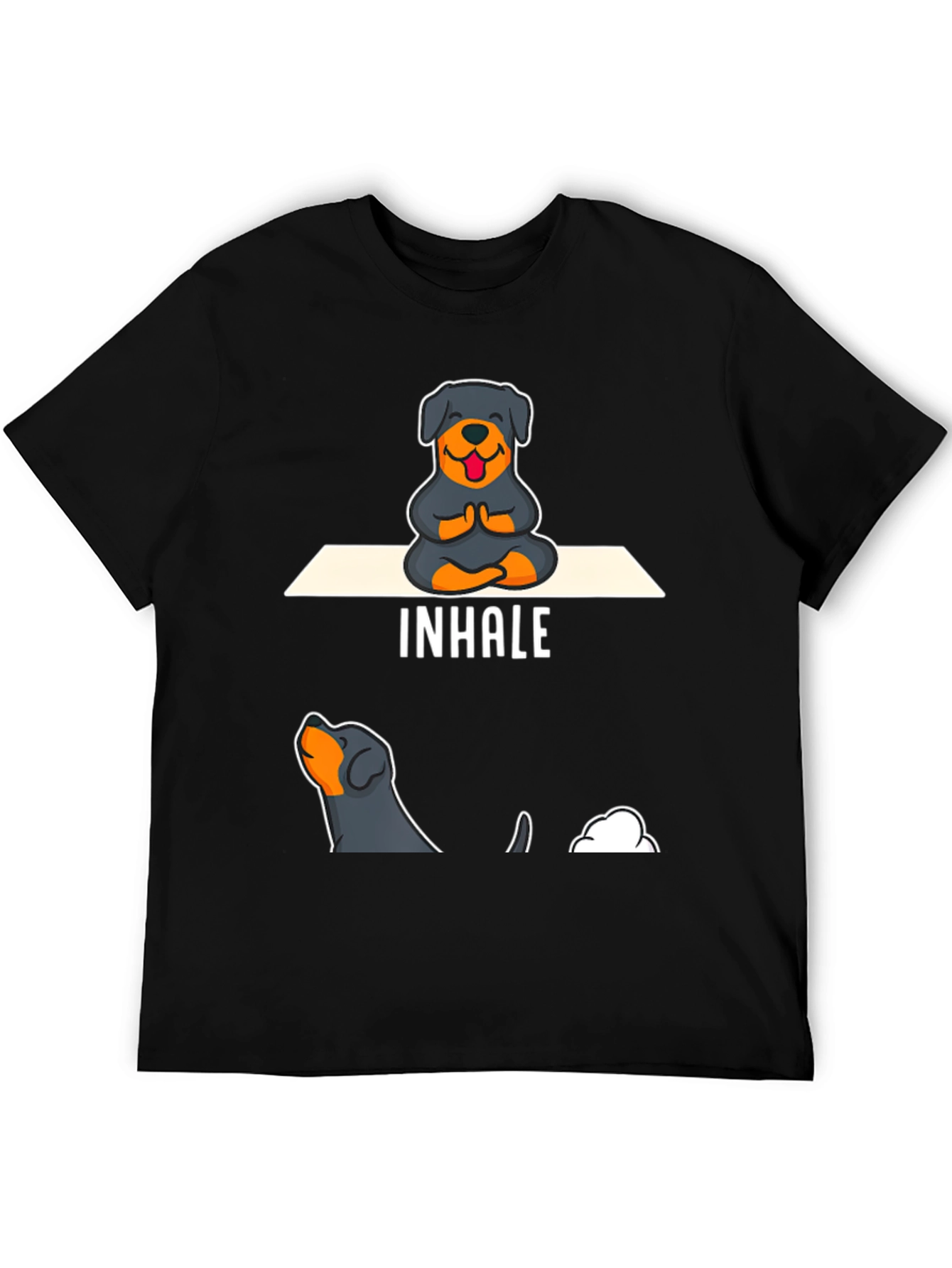 Rottweiler Yoga Inhale T-Shirt